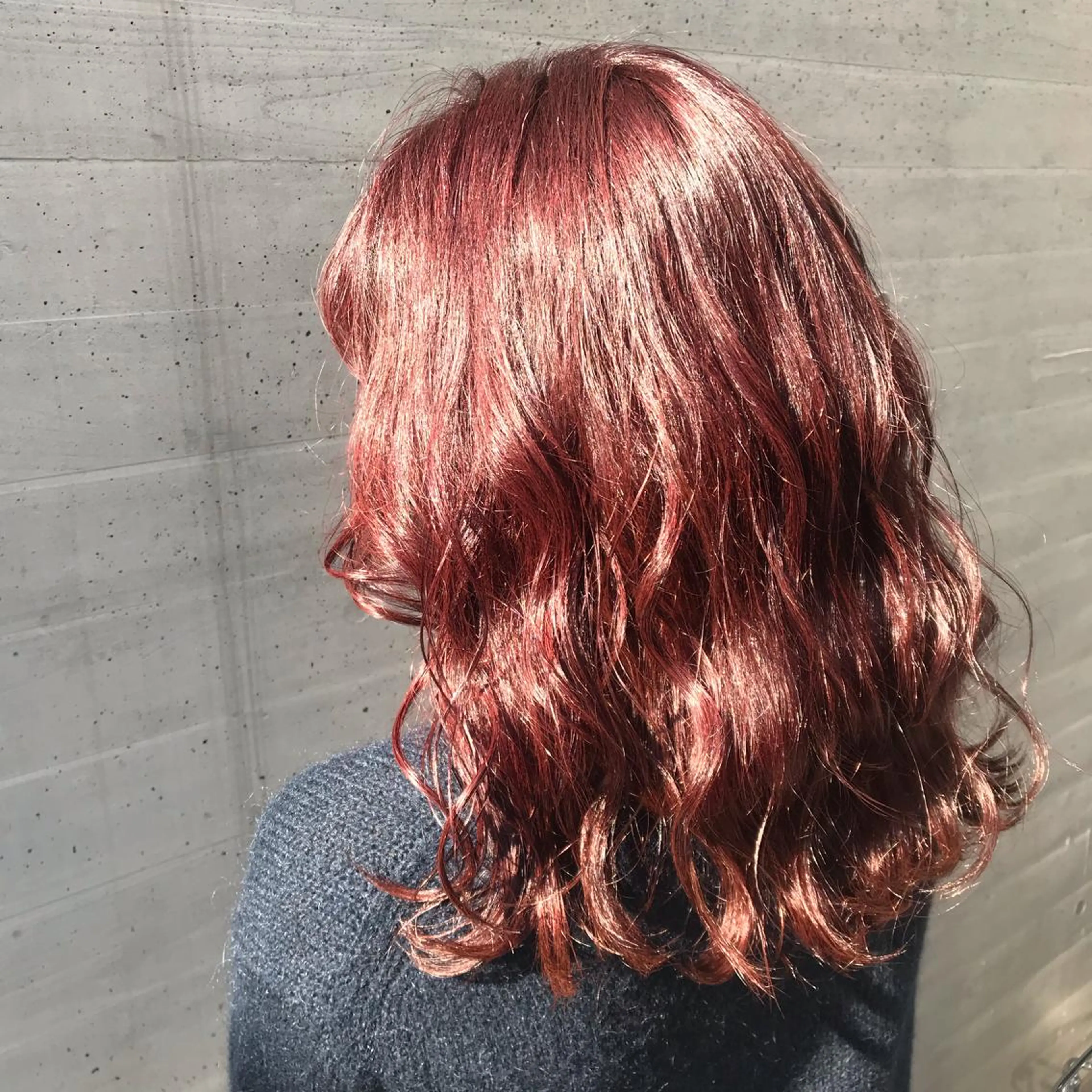 ミディアム ヘアカラー 横山 奈央のヘアスタイル