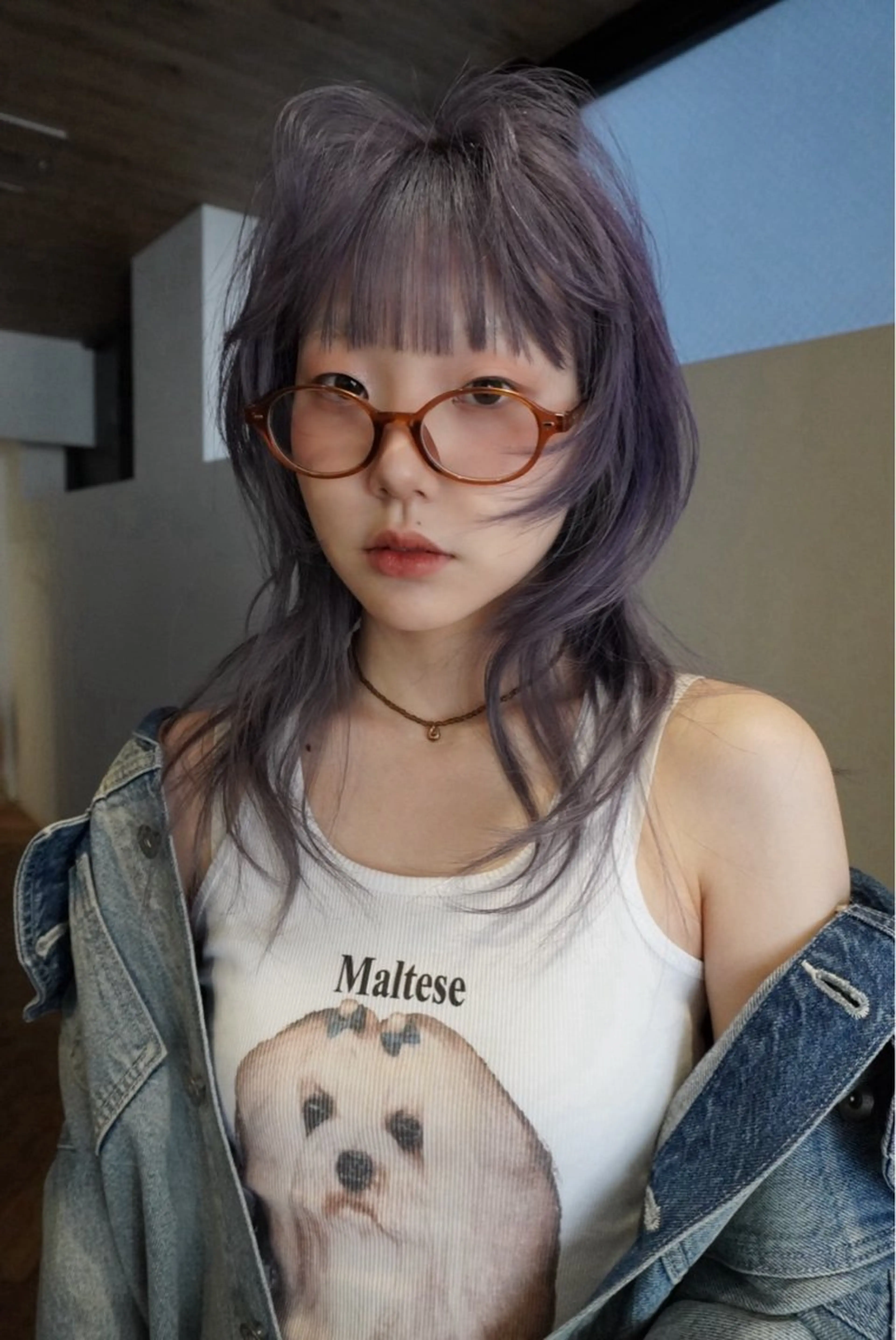 カラー ラベンダーカラー DEAN 栄店のヘアスタイル