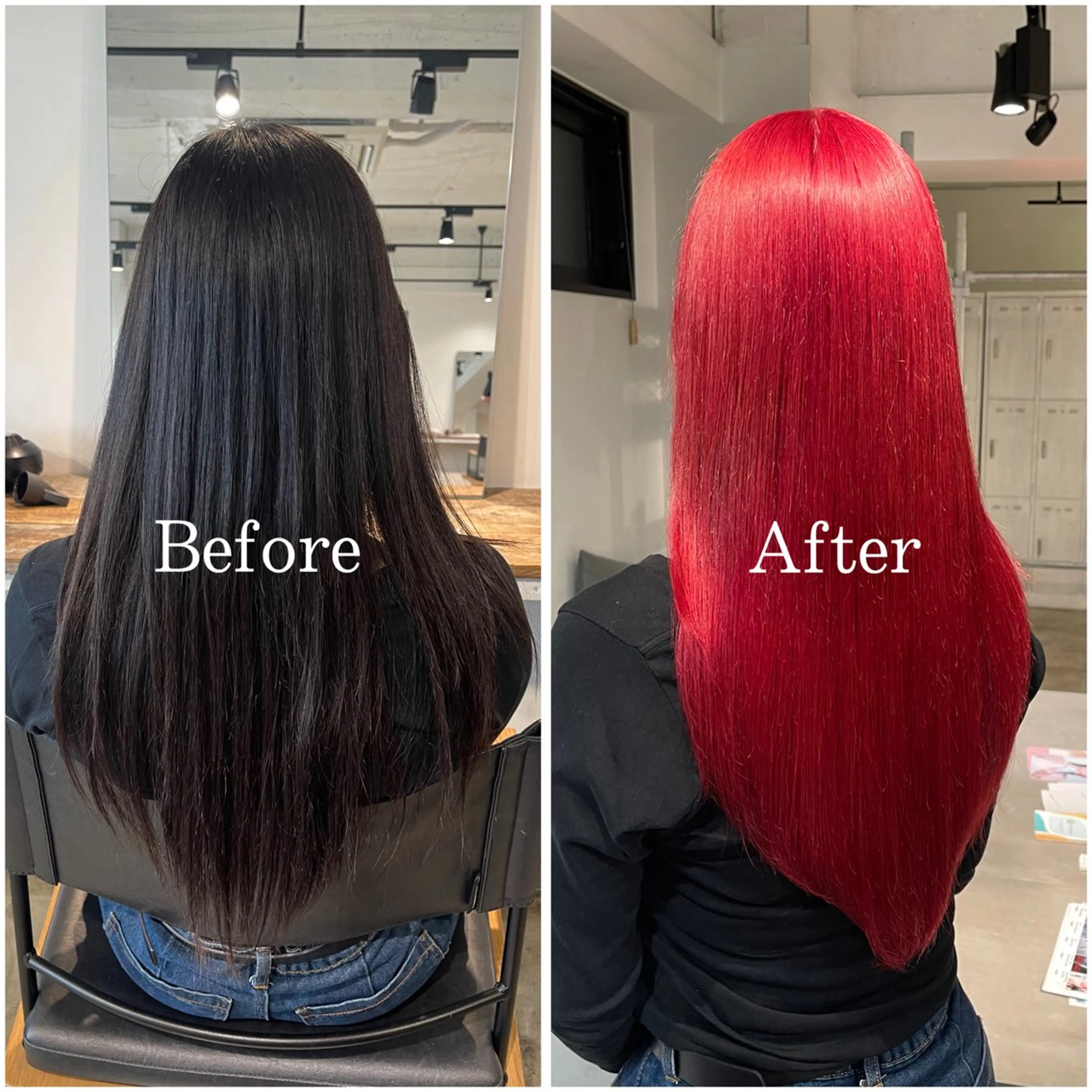 ロング カラー ブリーチ デザインカラー ハイトーンカラー ヘアカラー ムラ修正/ ハイトーン💖Riaのヘアスタイル