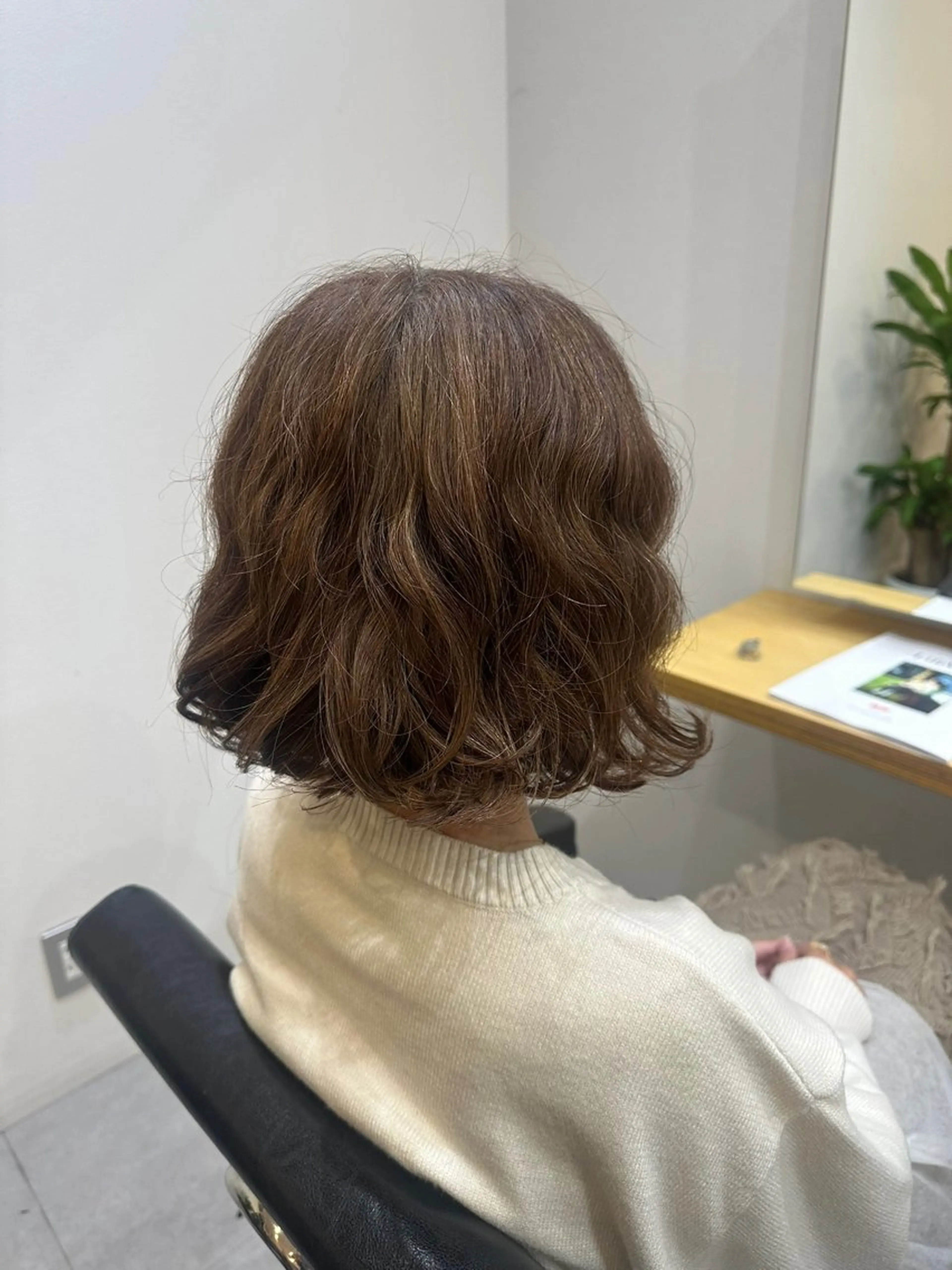 ミディアム パーマ Agu hair noman マナのヘアスタイル