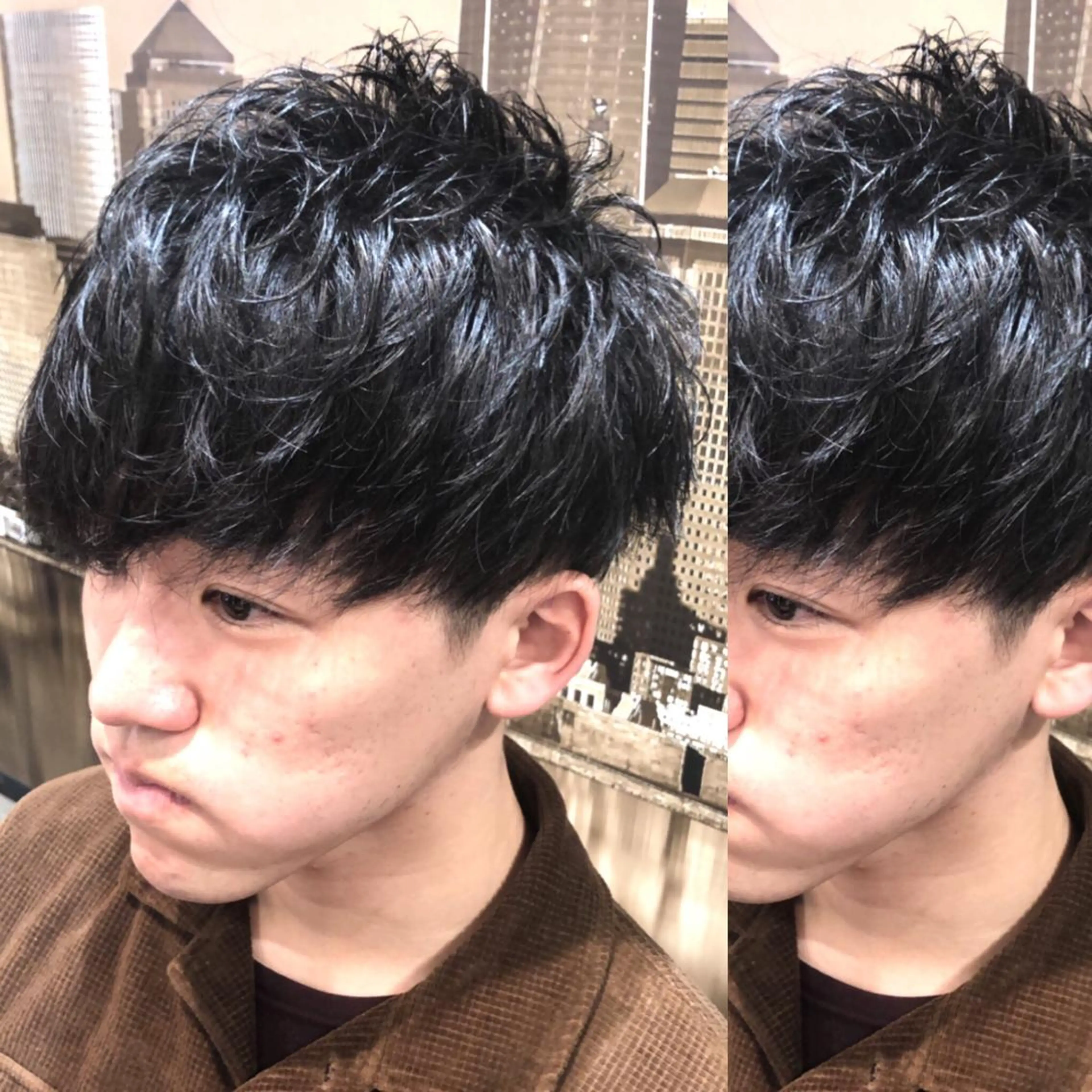 ショート パーマ メンズ メンズヘア特化 崎田 成人のヘアスタイル