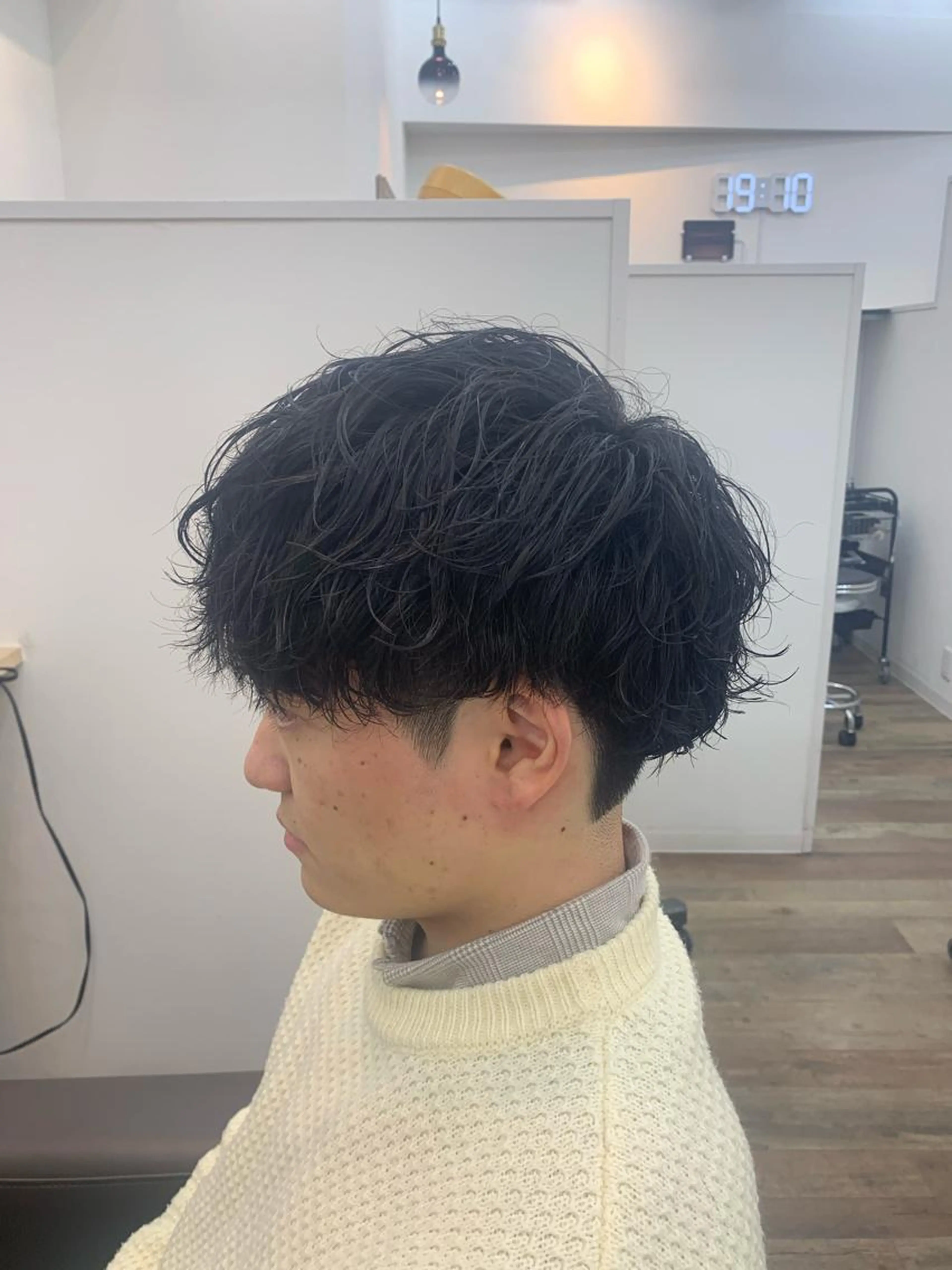 【メンズ限定クーポン】🌈カット+パーマ+眉カット+シャンプー+トリートメント+ヘアセット🌈の写真