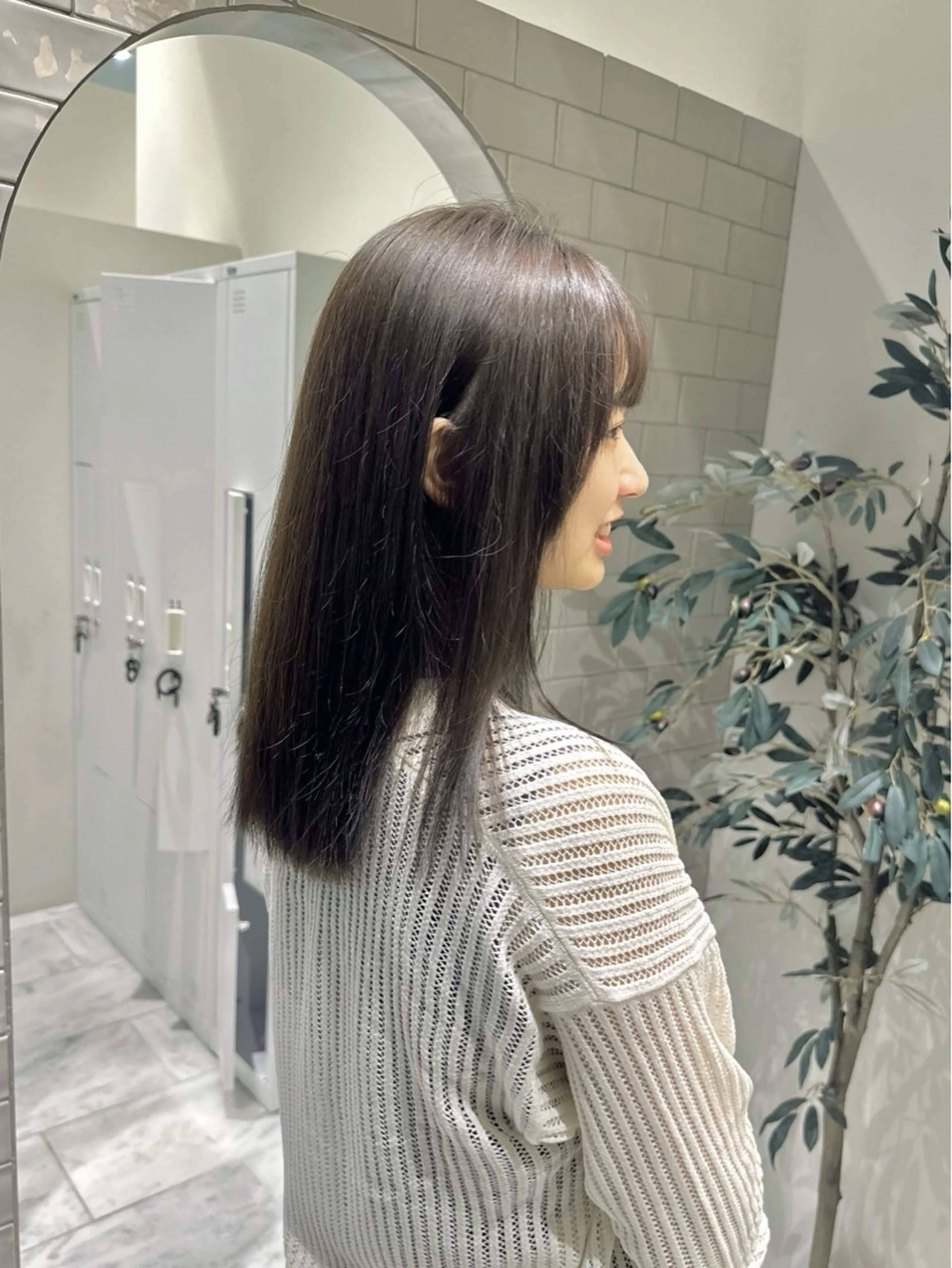 ミディアム カラー ブリーチ グレージュ ブリーチなしカラー ヘアカラー トリートメント LUMO所属・矢野 晃平のヘアスタイル