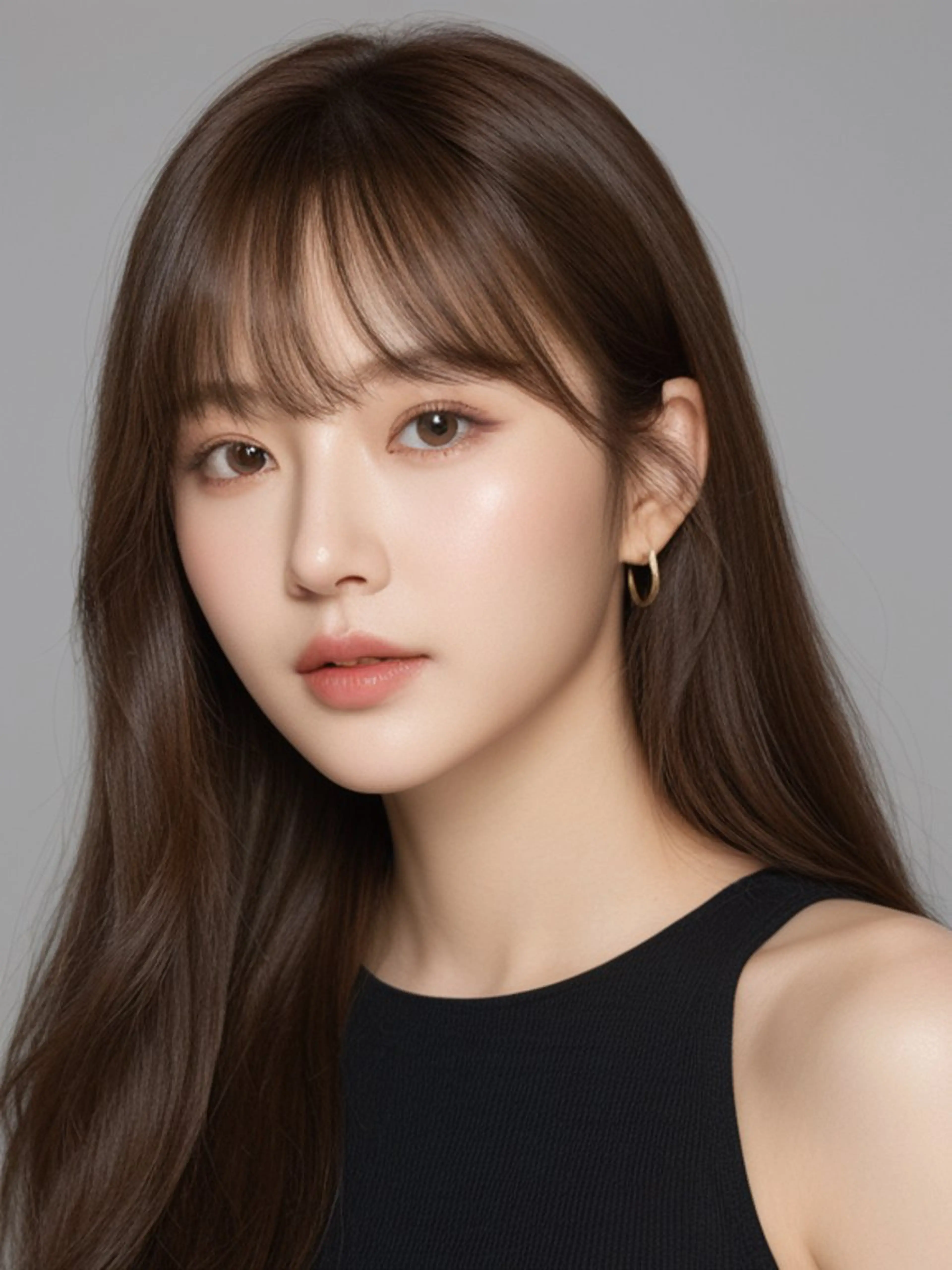 ロング くびれヘア 韓国風ヘア レイヤーカット シースルーバング カット トリートメント 新宿/韓国メンズ RIKUパーマのヘアスタイル