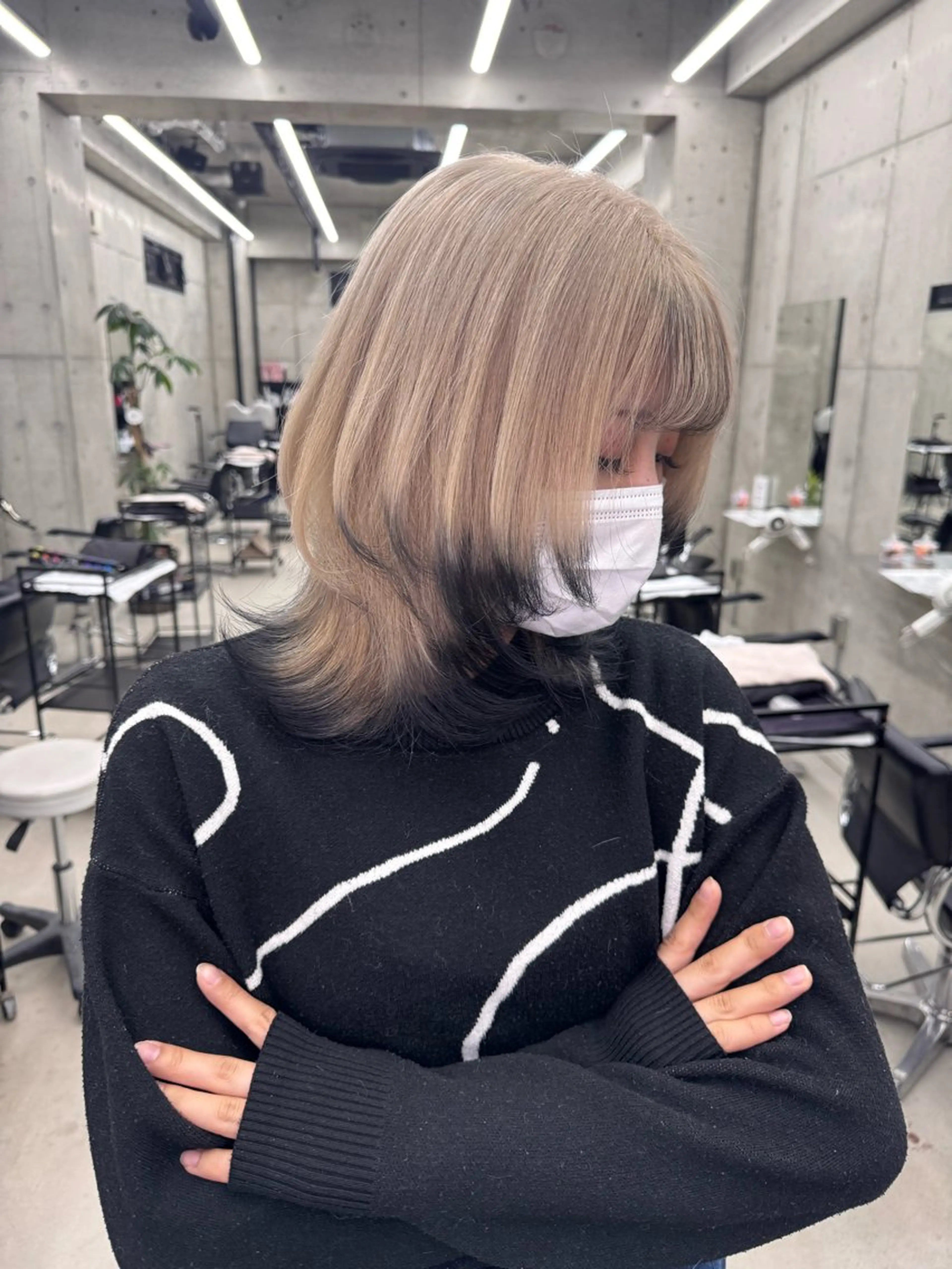 カラー ヘアカラー 和木坂 日美のヘアスタイル