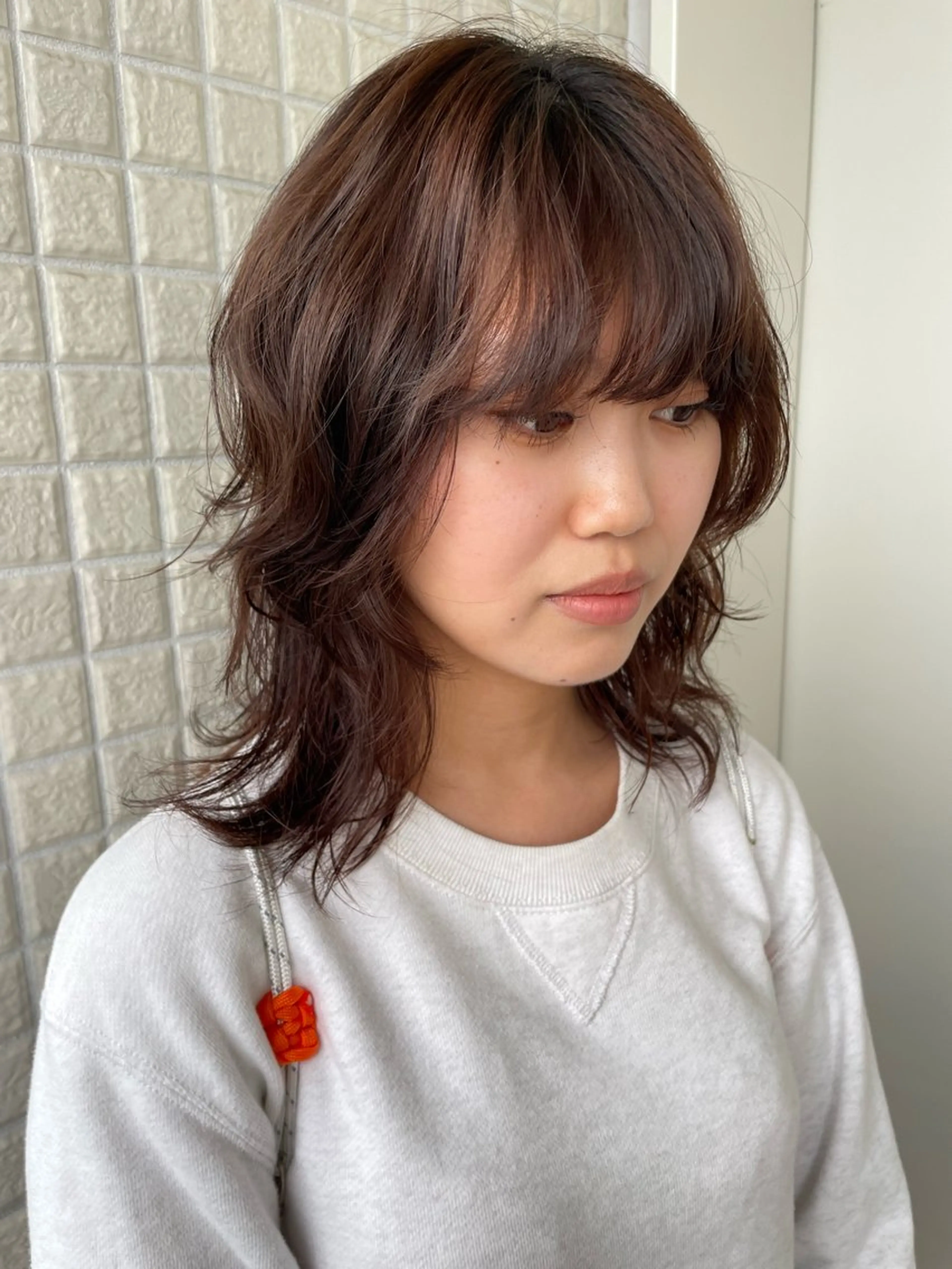 セミロング パーマ カット ヘアカラー パーマ トリートメント Toiro 横浜所属・🎀レイヤー/パーマ カラー/ai🎀のヘアスタイル