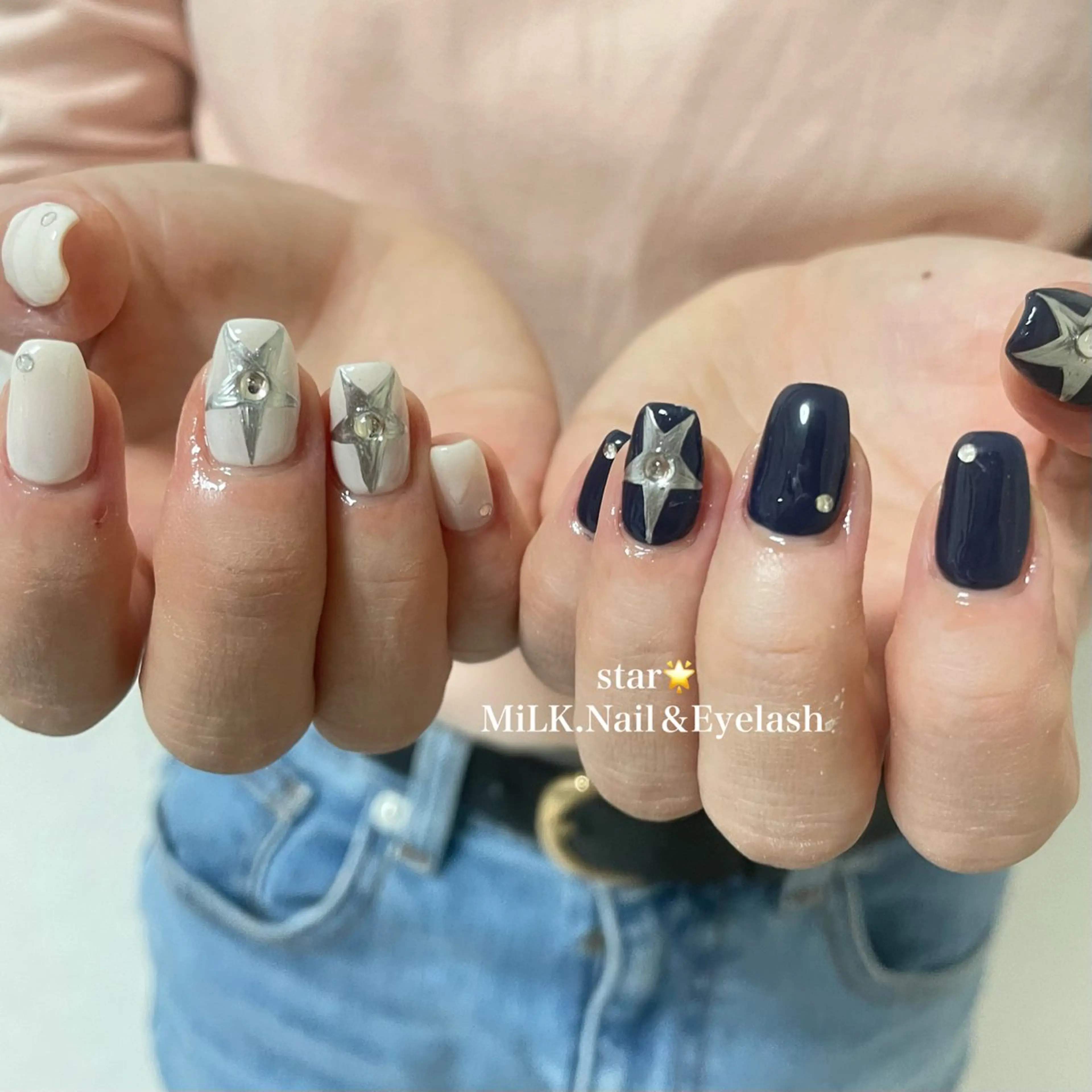 ネイル アートネイル シンプルネイル ハンドネイル MiLK.   Nail&Eyelash所属・MiLK. wakaのマツエク・マツパデザイン