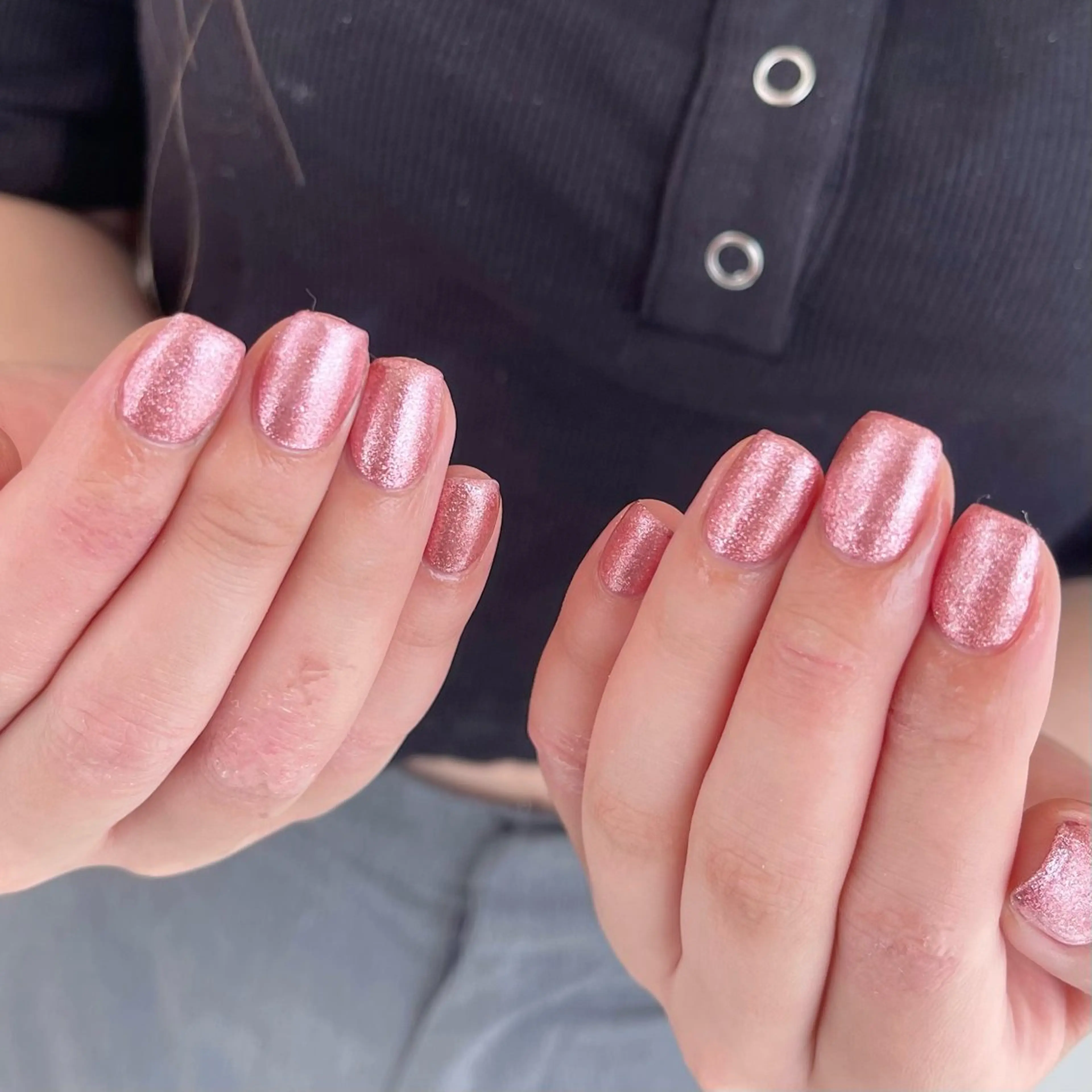 ネイル 韓国ネイル ワンカラーネイル シンプルネイル ハンドネイル petit所属・Yuka ネイリストのネイルデザイン