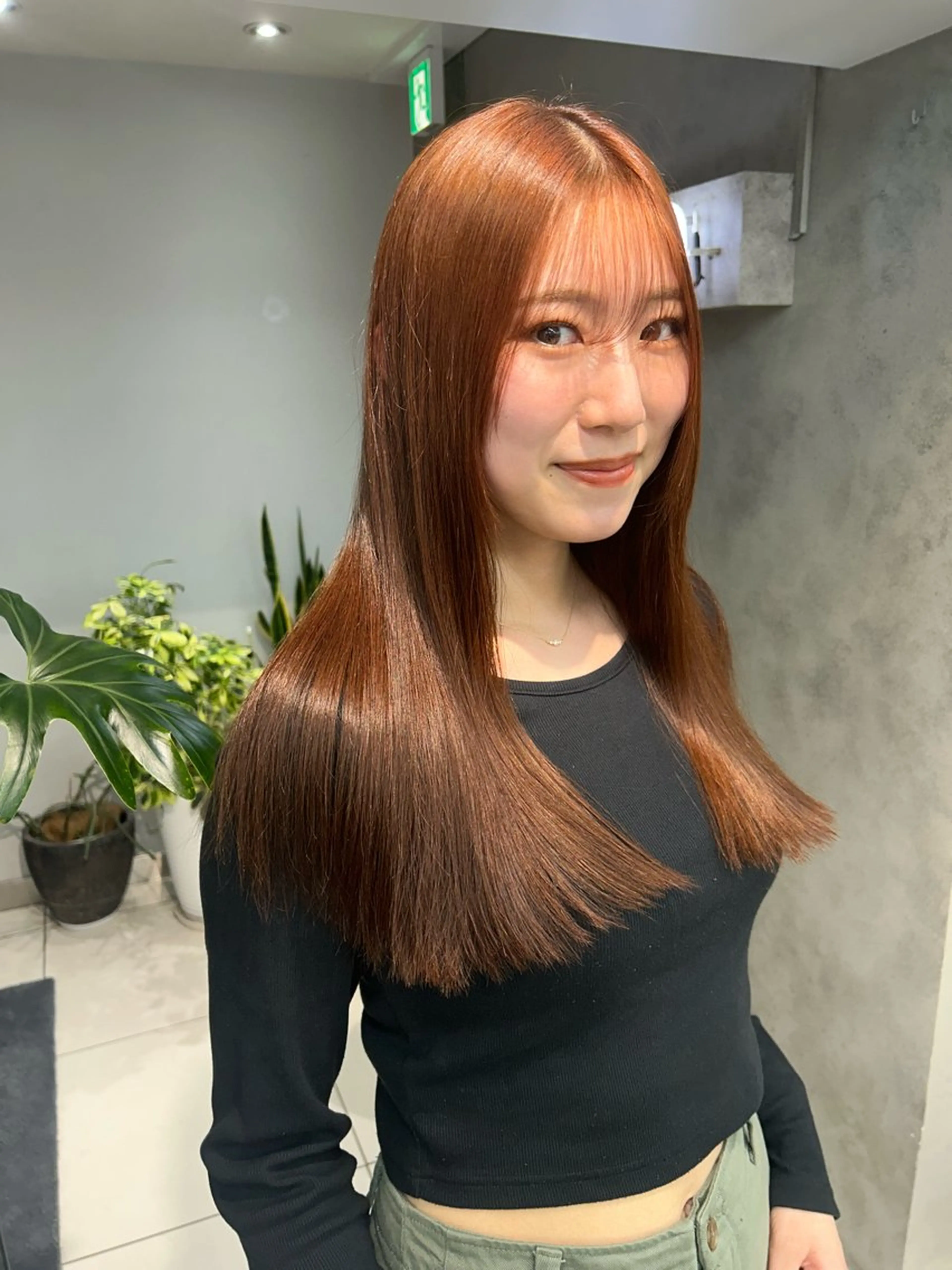 ロング カラー ベージュカラー ブリーチ ブリーチなしカラー オレンジ オレンジベージュ ナチュラル×色気パ ーマ 渋谷/マナミのヘアスタイル