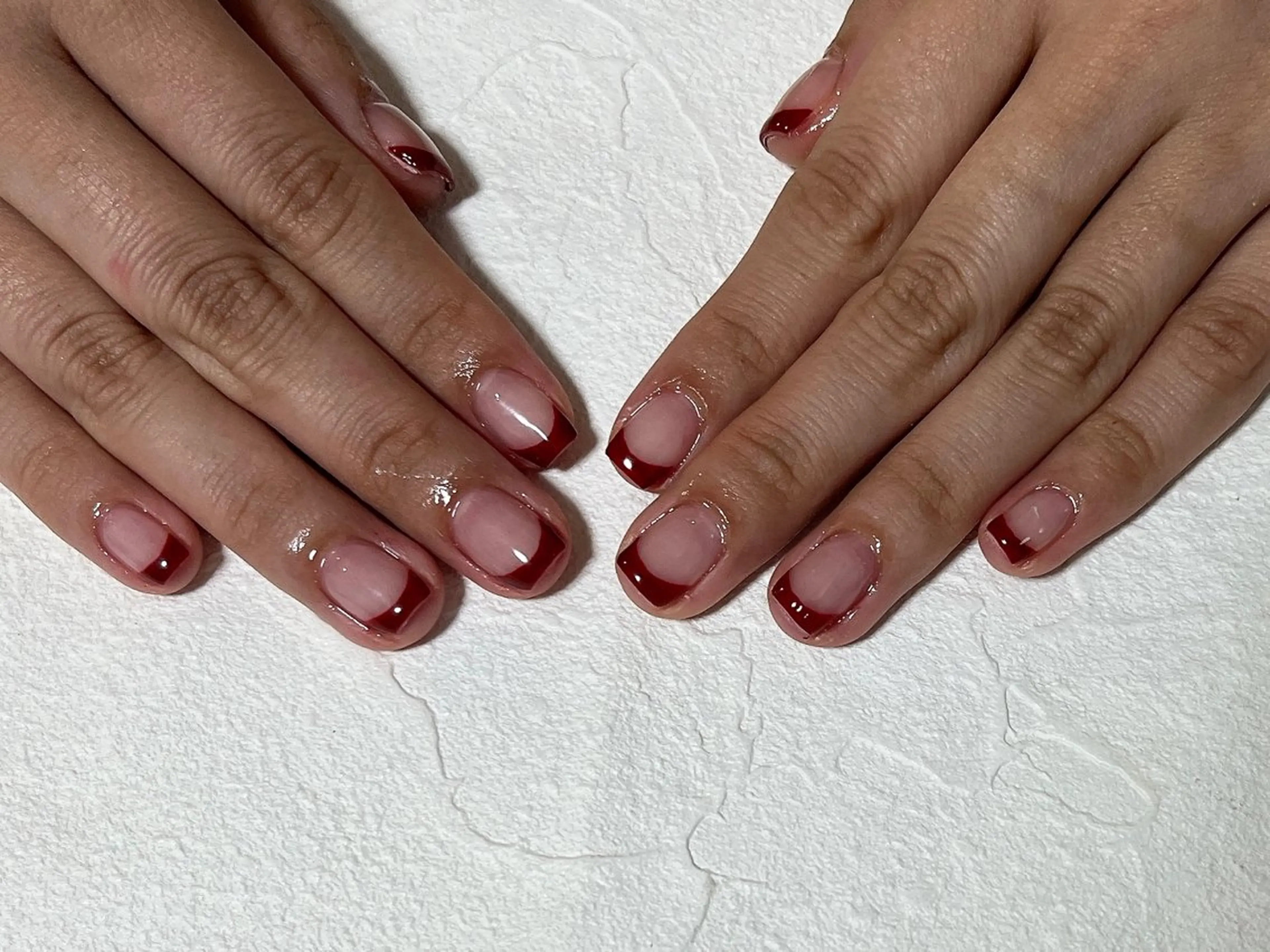 ネイル オーロラネイル フットネイル フレンチネイル ジェルネイル 韓国ネイル Mogu nail 二子玉川のネイルデザイン