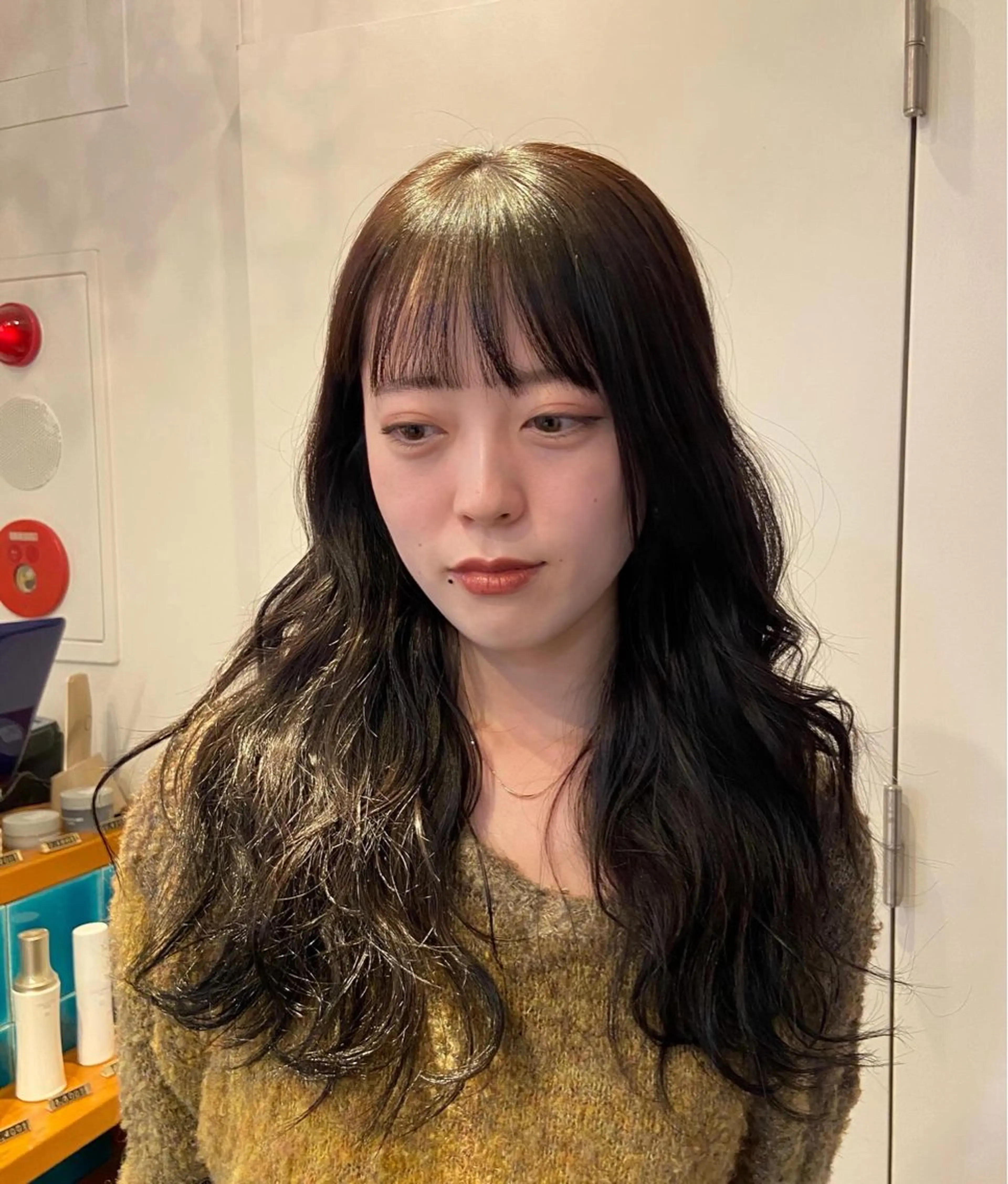 ロング カラー ヘアカラー トリートメント レディースカット🎀 NANAHAのヘアスタイル