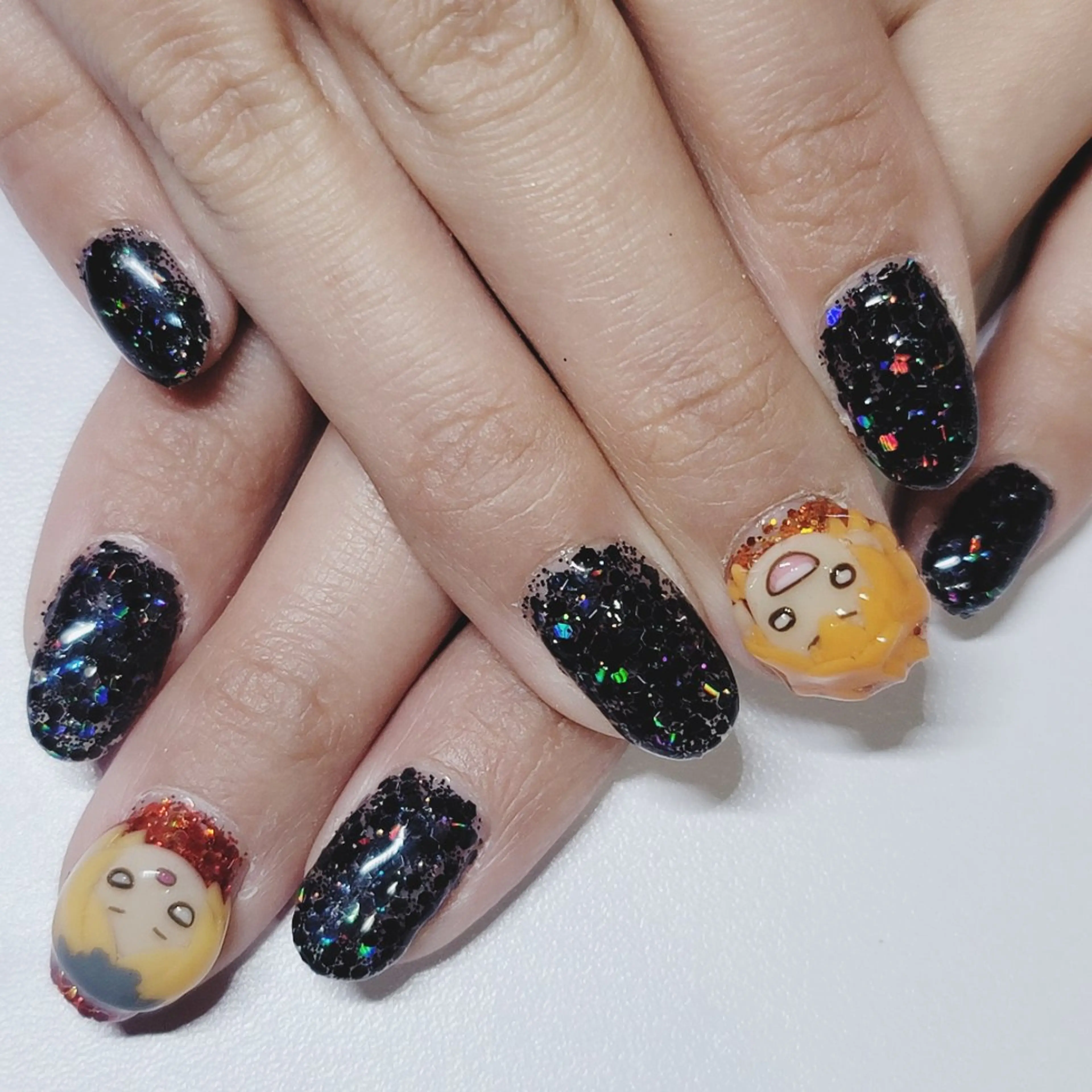 ネイル アートネイル ホログラムネイル ラメ(グリッター) ハンドネイル よしだ ひろきのネイルデザイン