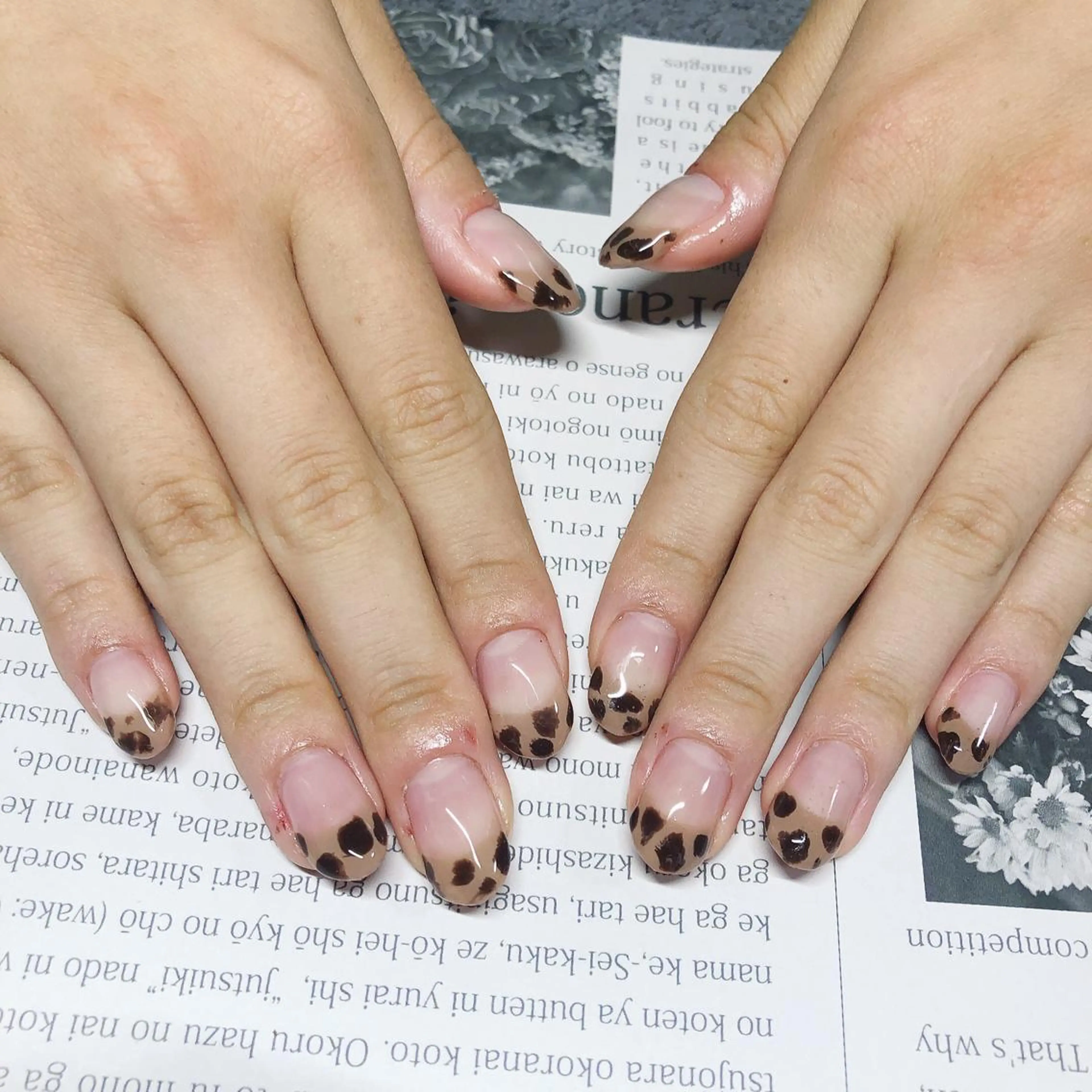 ネイル フレンチネイル ジェルネイル スカルプネイル 奥園 良恵のネイルデザイン