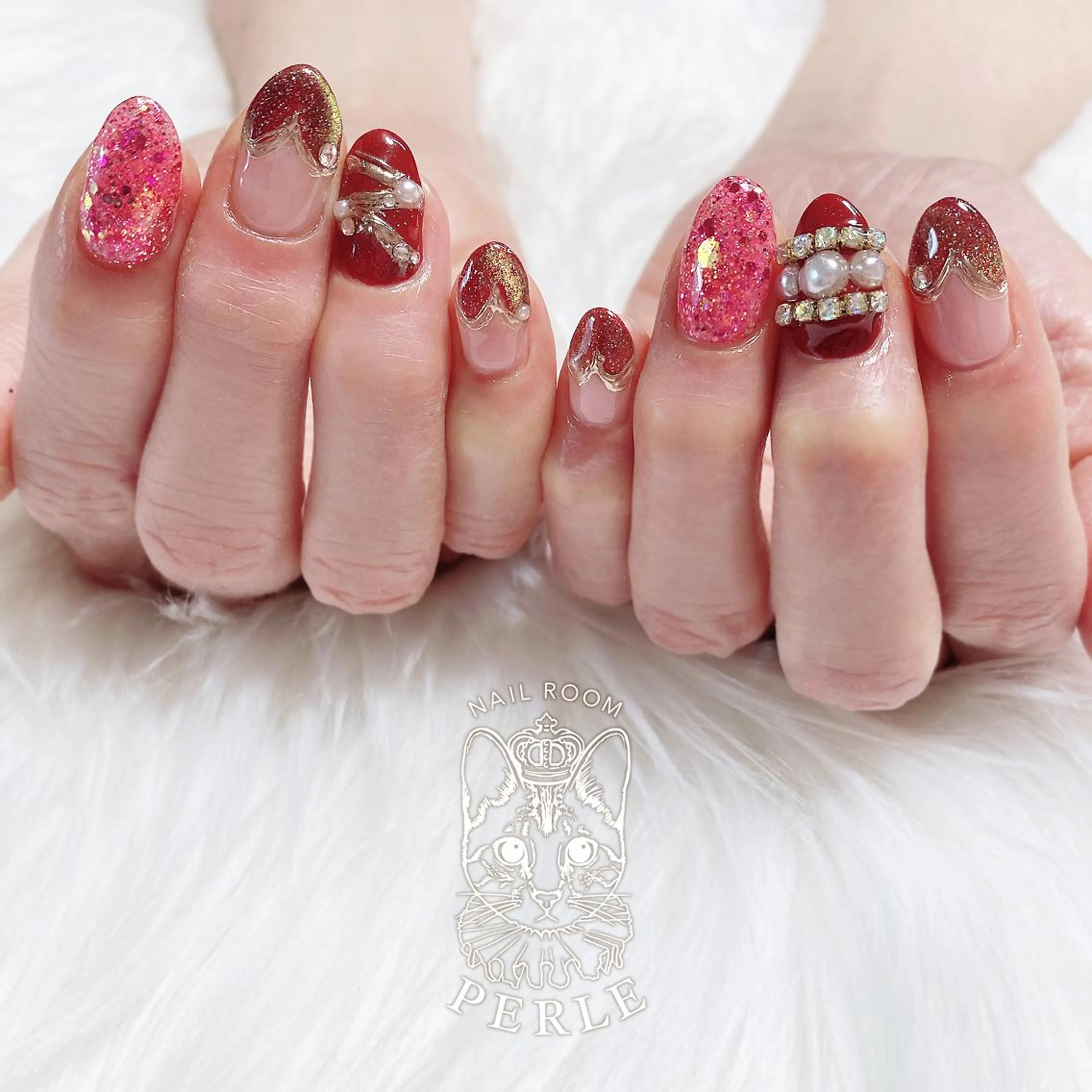 ネイル ハンドネイル nail room Perleのネイルデザイン