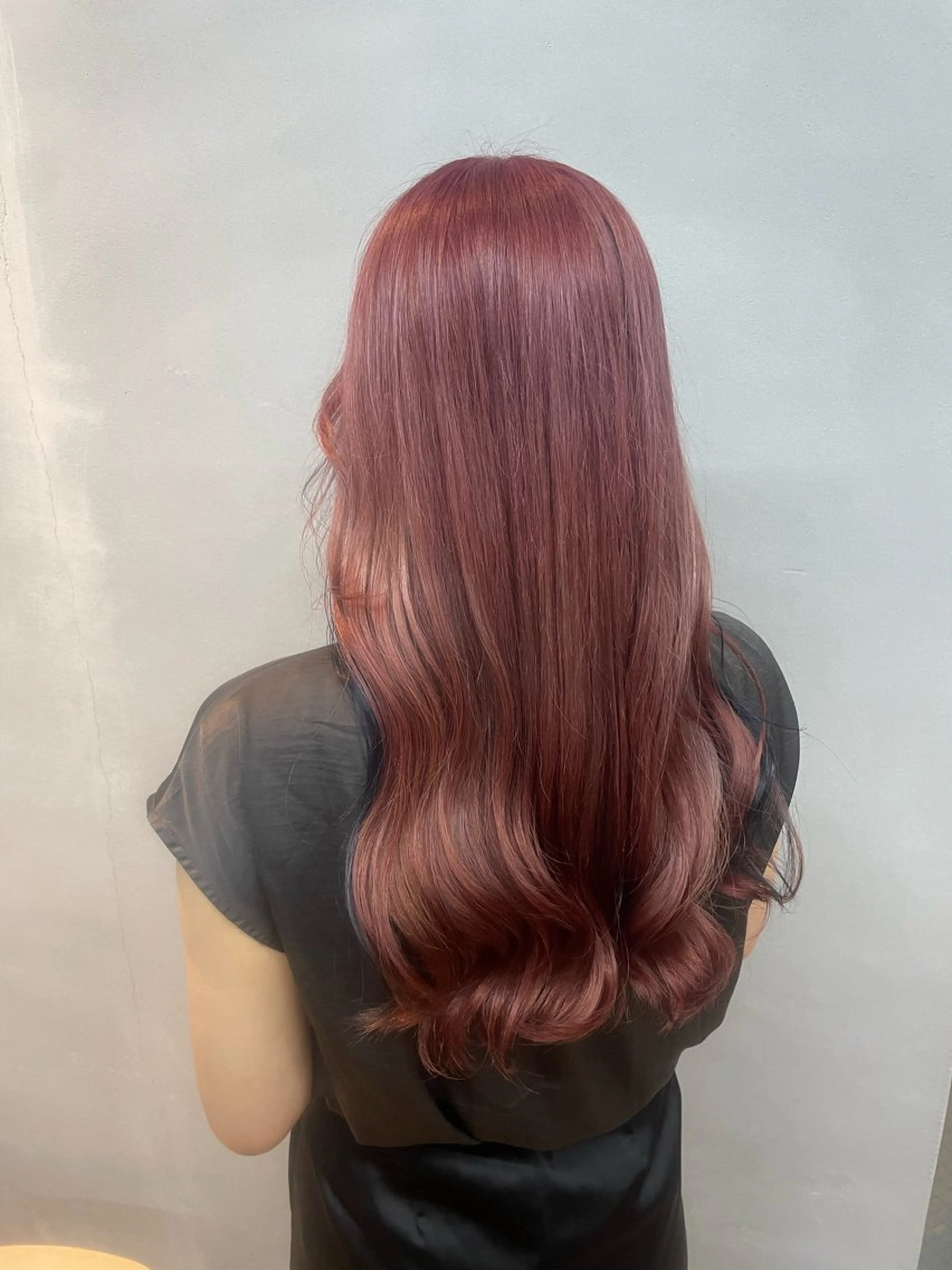 セミロング カラー ラベンダーカラー ピンクカラー ピンクラベンダー ヘアカラー 女性リピ90%🍨 🩷佐藤みずきのヘアスタイル