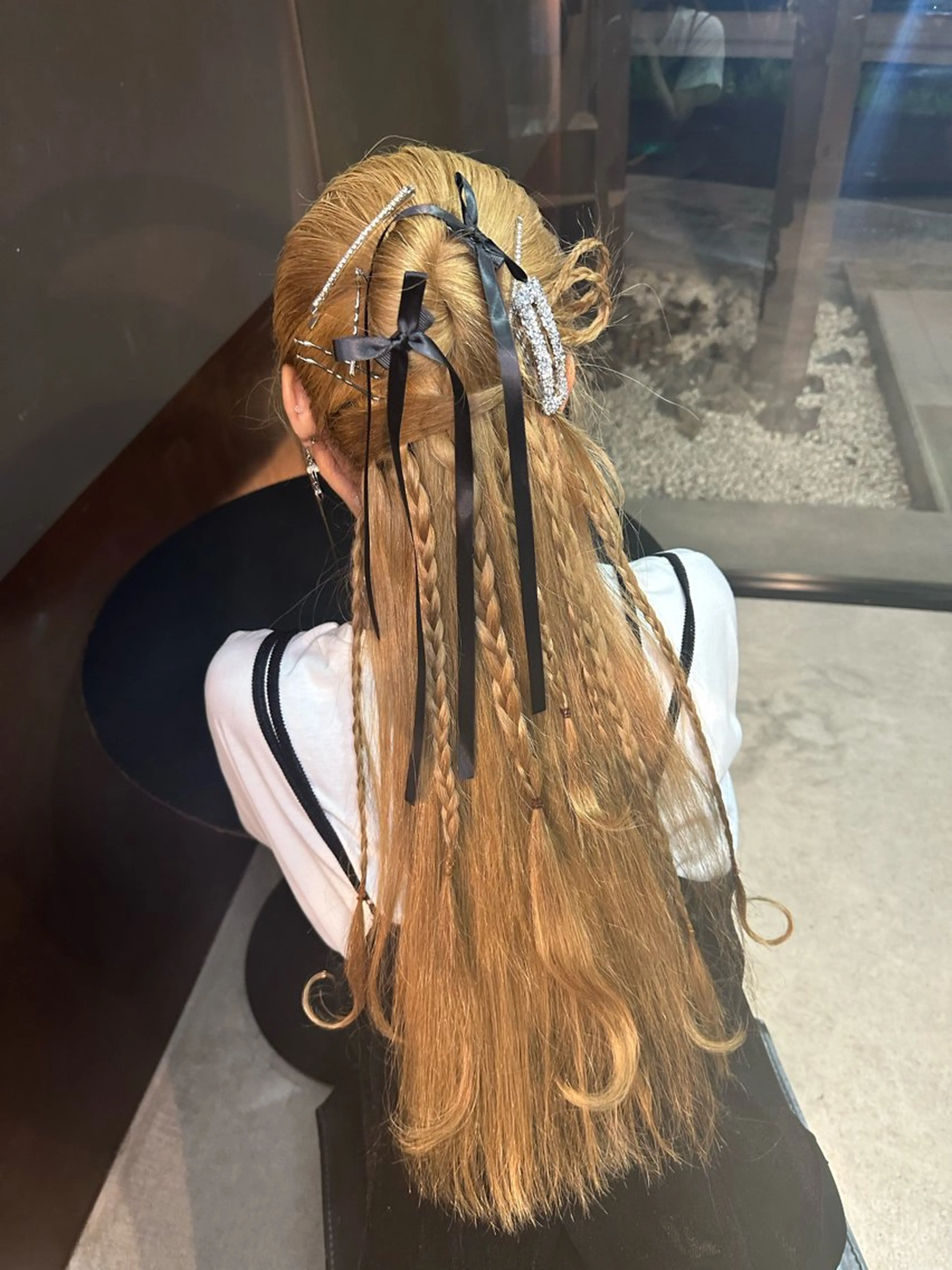 ヘアアレンジ ハーフアップ GATE.所属・ちあり ／梅田🎀のヘアスタイル