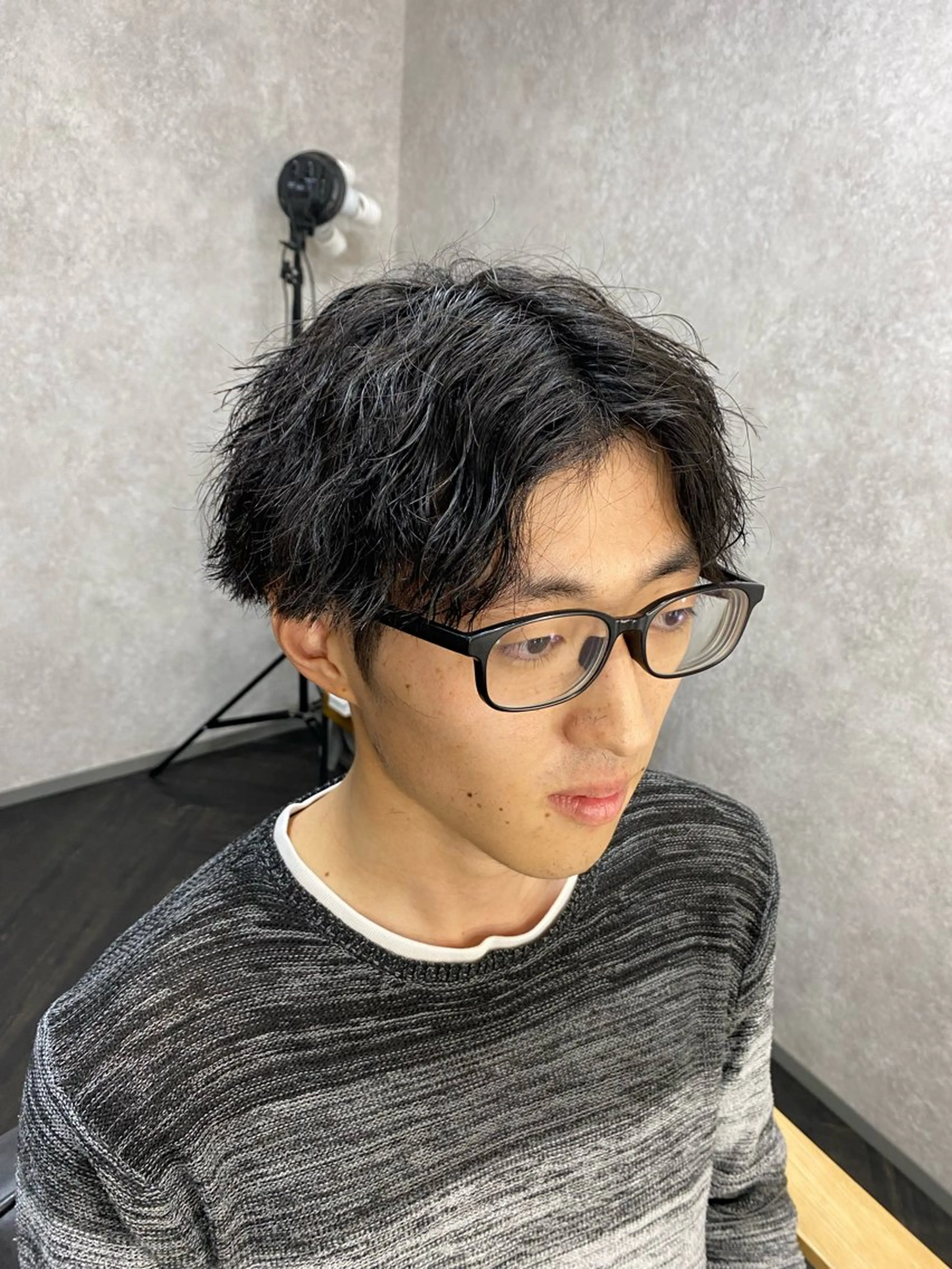 パーマ メンズ センターパート メンズパーマ 【メンズ専門】中本 翔大のヘアスタイル