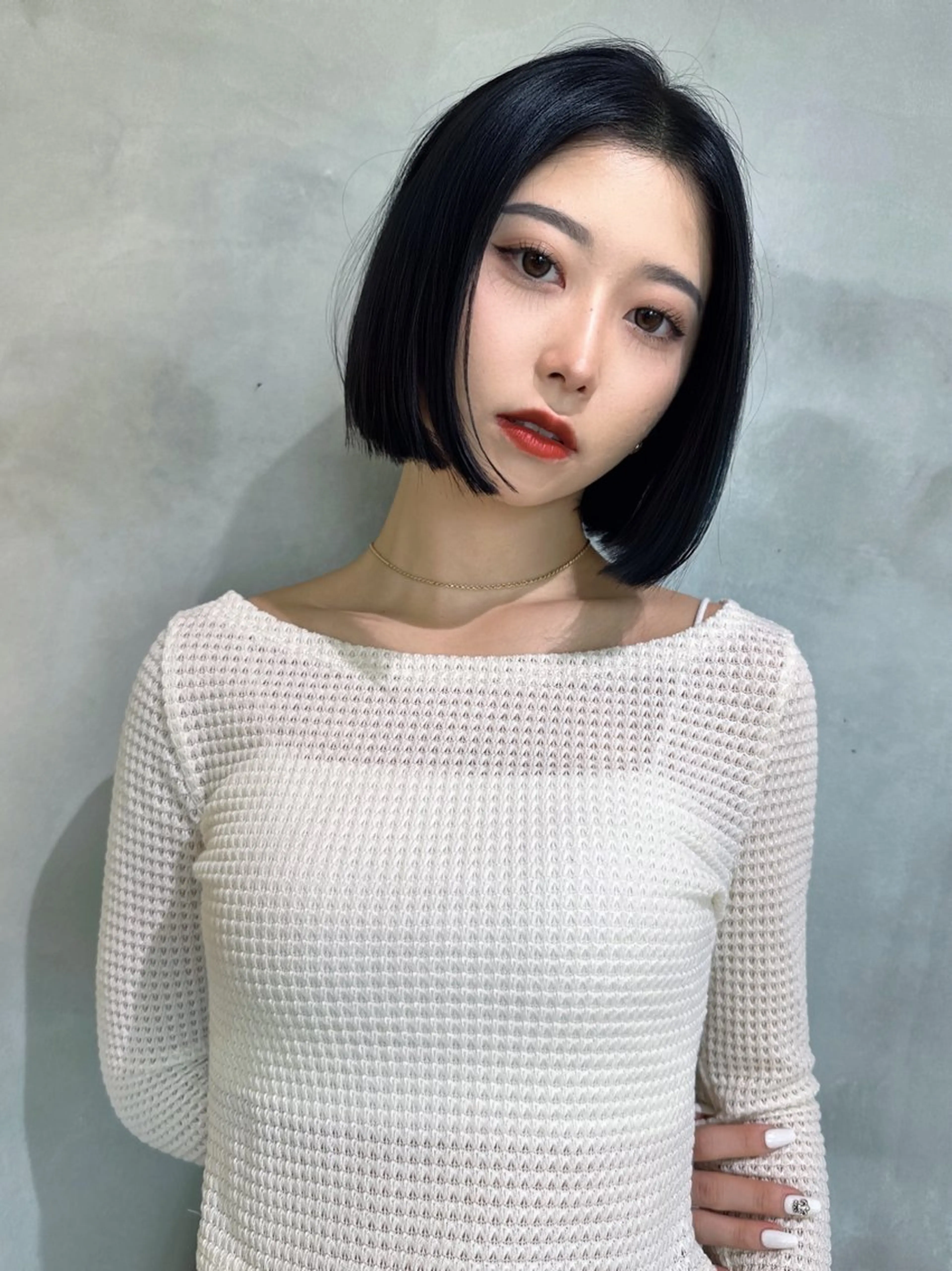 ミディアム カラー カット ヘアカラー 縮毛矯正 トリートメント Lond jeloud 名古屋所属・髪質改善 の達人/杉原碧仁のヘアスタイル