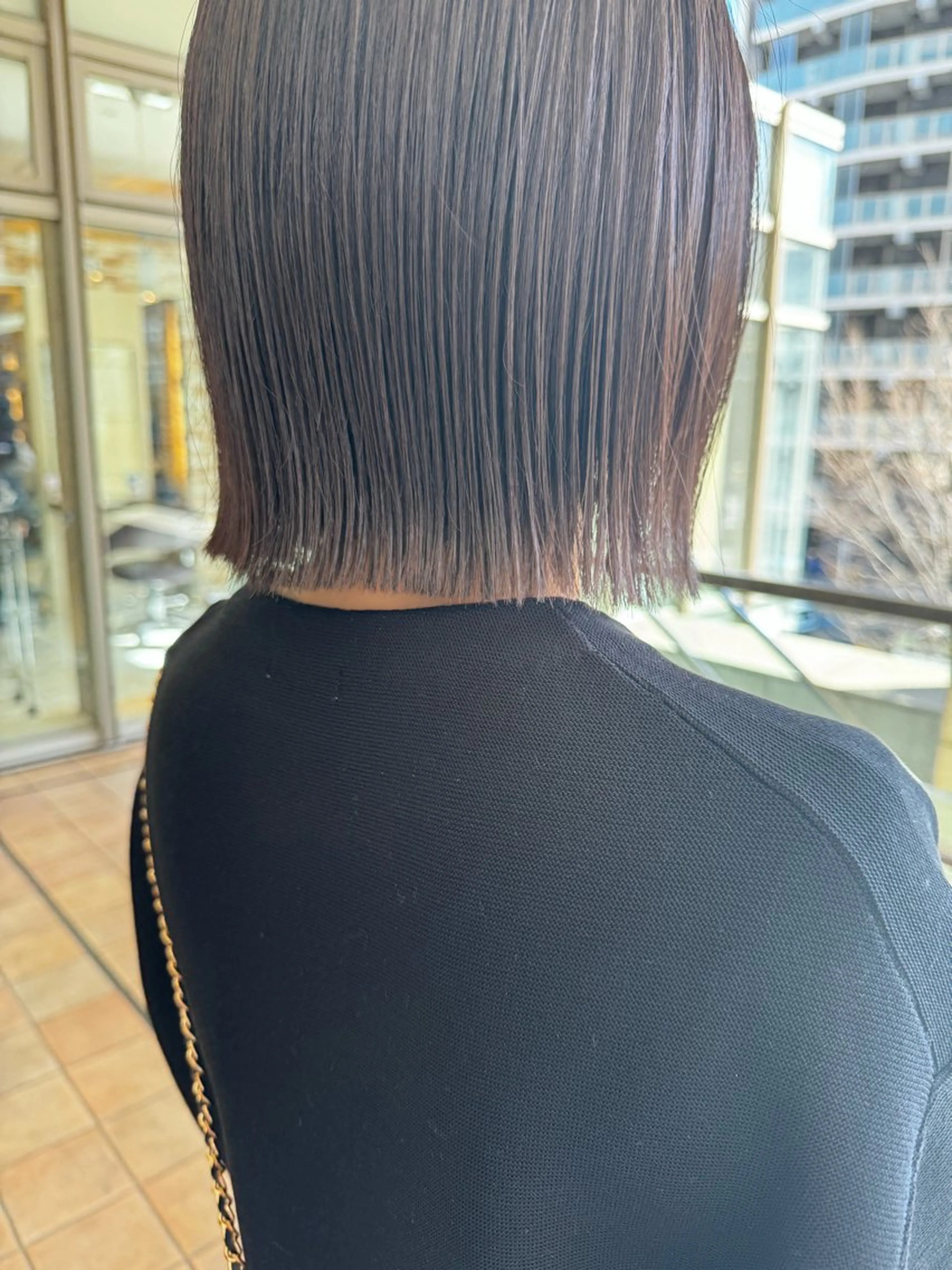 ミディアム ハイライト 髪質改善 韓国風ヘア 小顔カット カット ヘアカラー ⭐️透け感カラー /齊藤容史⭐️のヘアスタイル