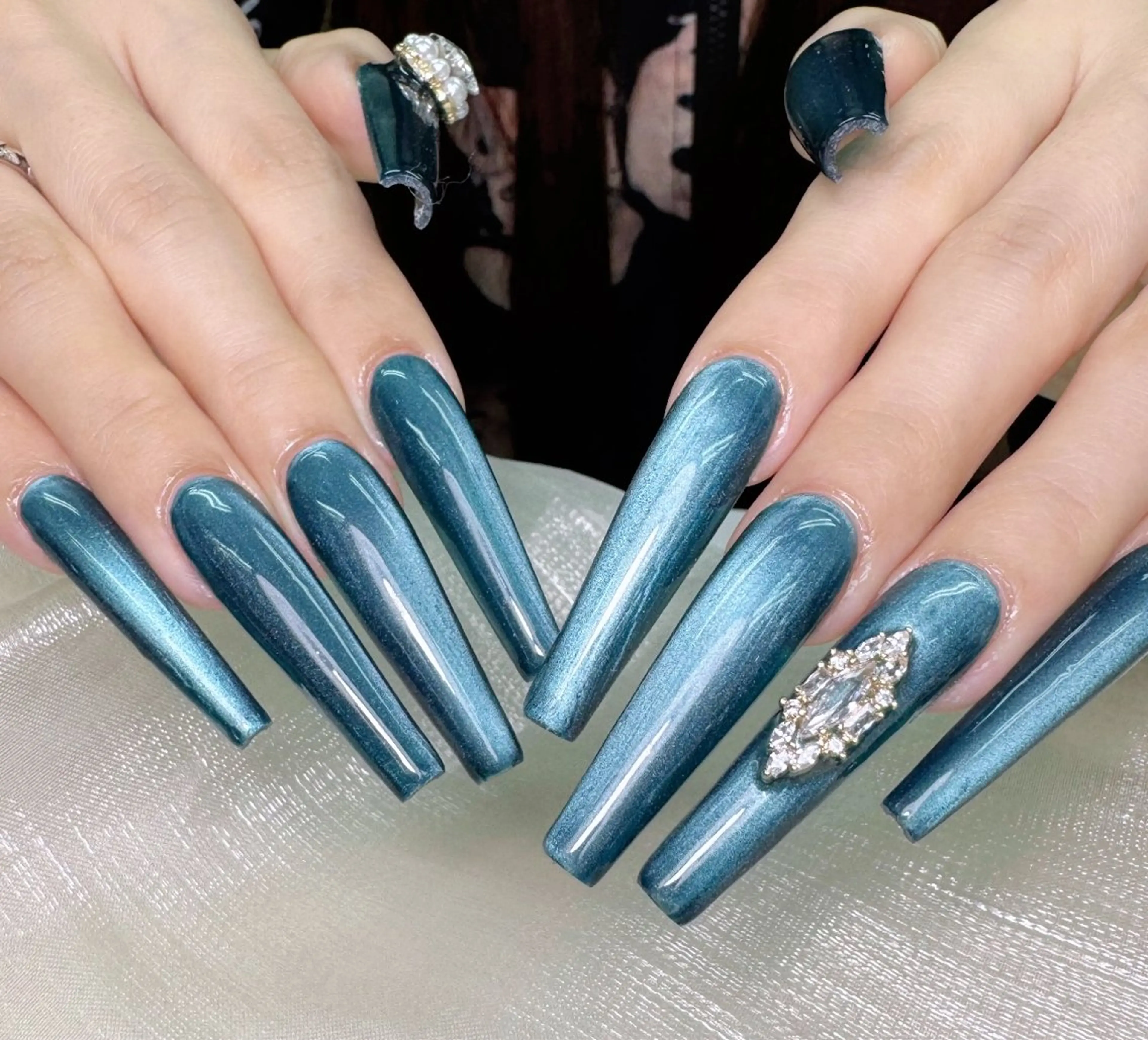 ネイル ロングネイル ハンドネイル ╹◡╹Mimoミモ ネイルサロンのネイルデザイン