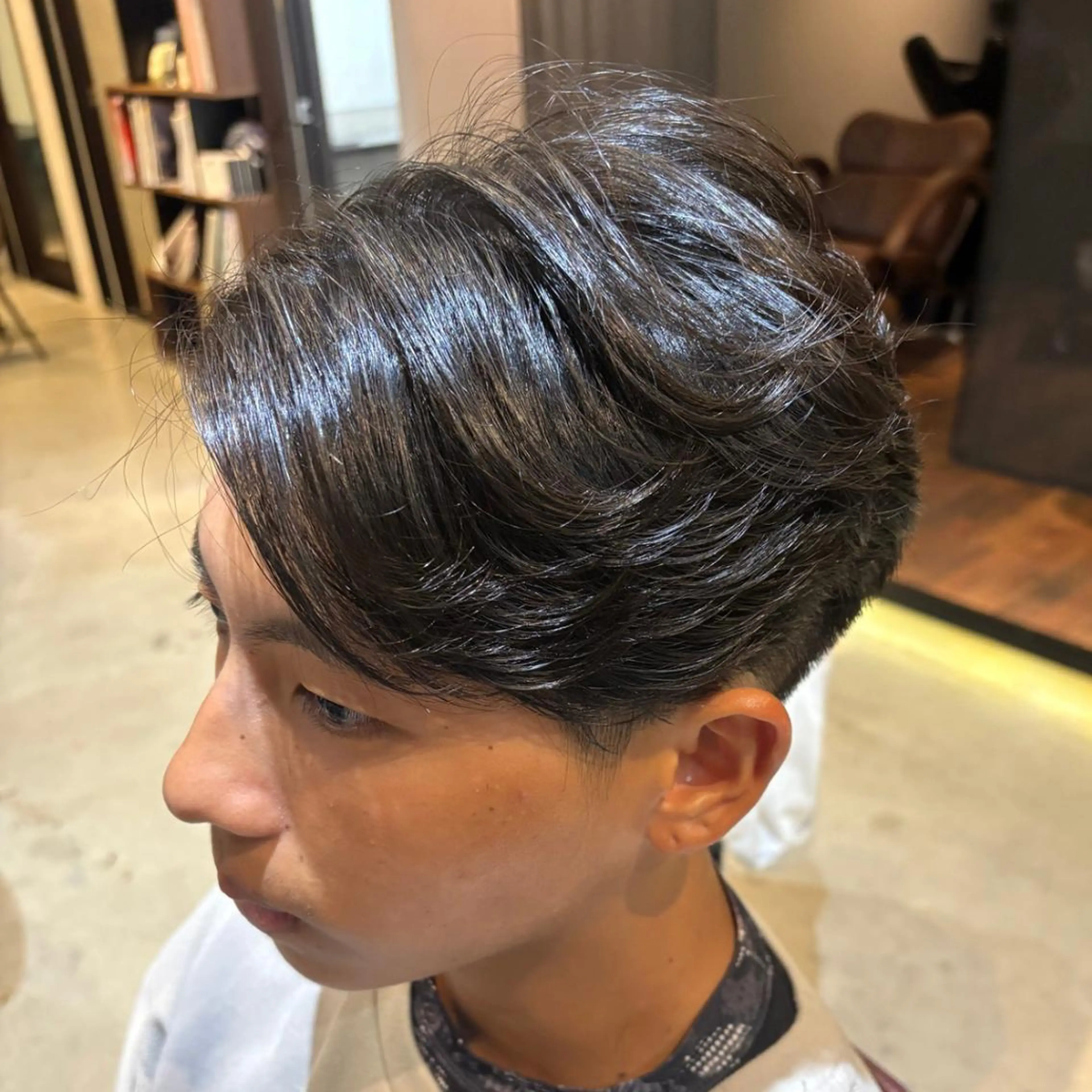 ショート カット パーマ ONE.STOP. LABO/メンズのヘアスタイル