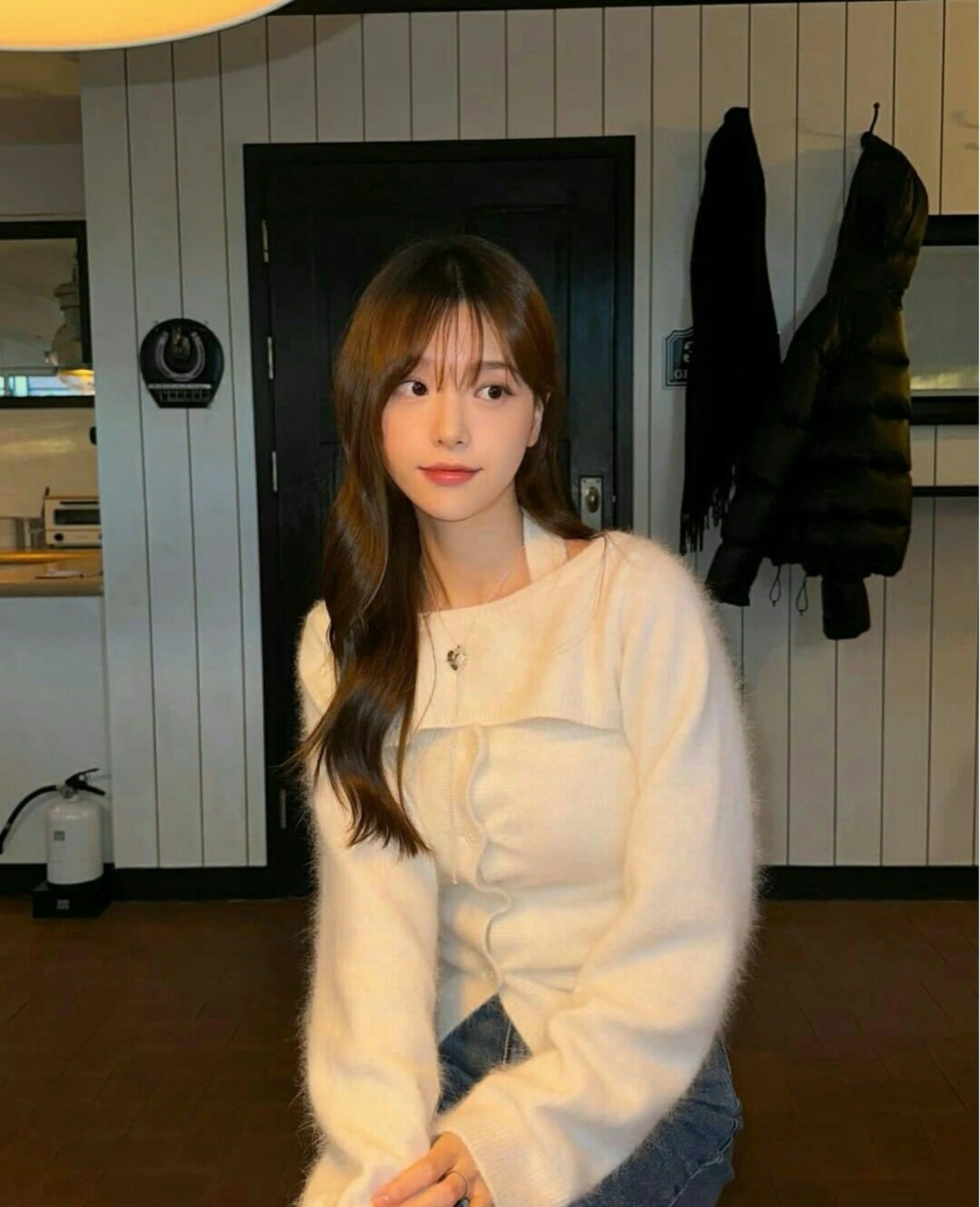 ロング カラー カット ヘアカラー トリートメント 莉乃/縮毛矯正/髪質 改善/艶カラーのヘアスタイル