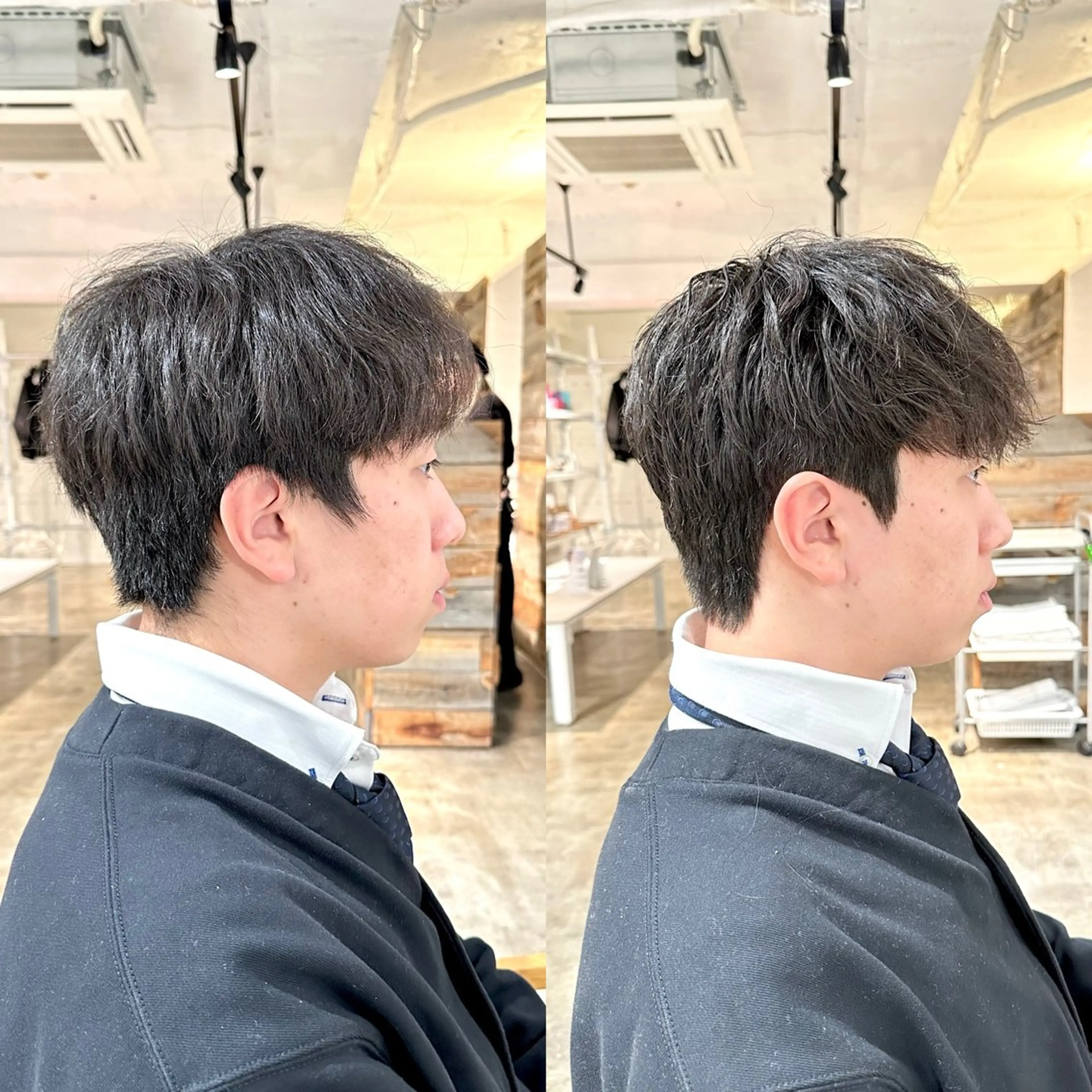 メンズ ダウンパーマ メンズ韓国風 韓国マッシュ マッシュ メンズパーマ カット パーマ トリートメント 骨格補正施術/メンズ 専門美容師/YUYAのヘアスタイル