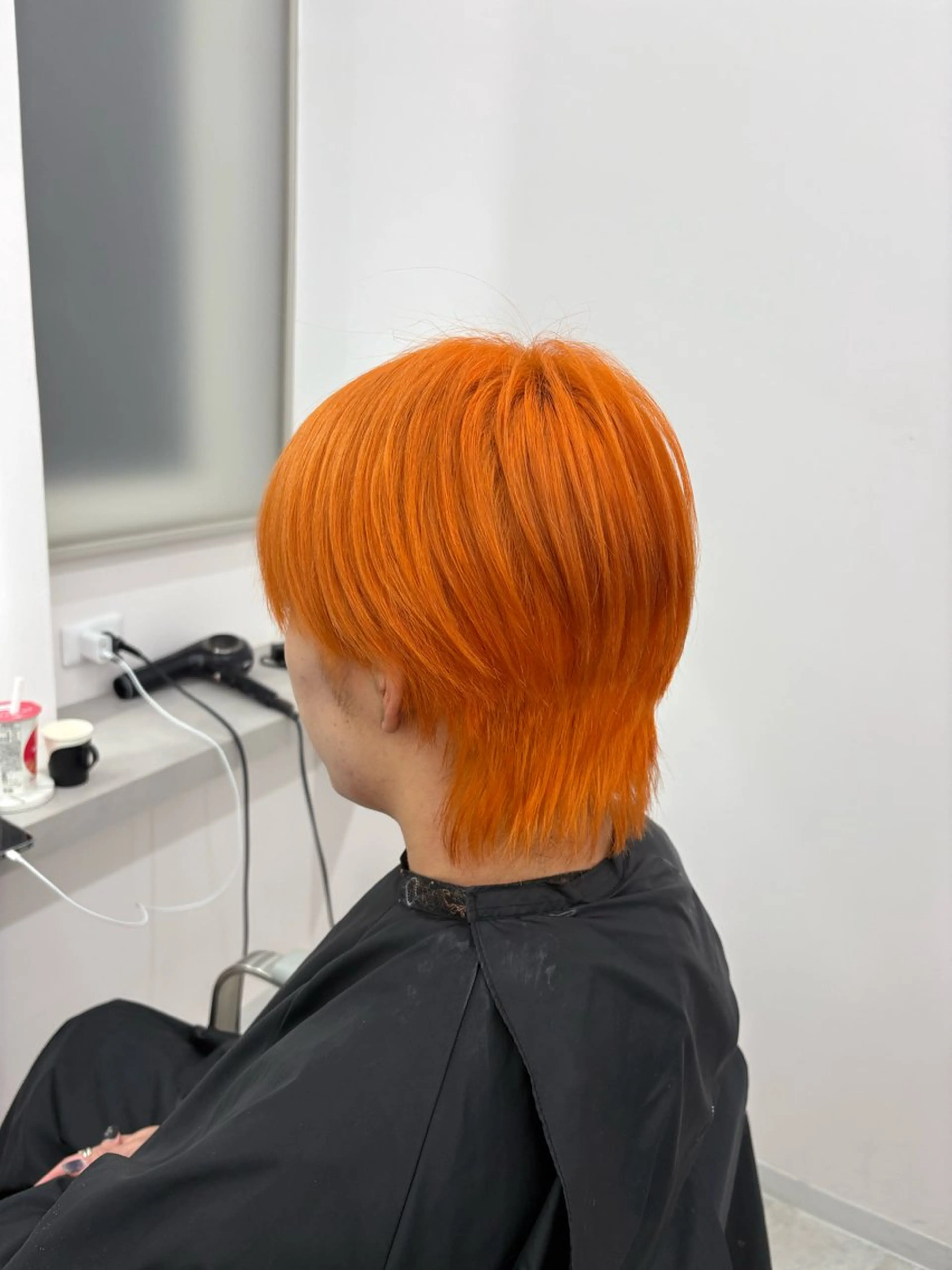 カラー メンズ メンズブリーチ ブリーチ オレンジ MIL所属・心斎橋/ハイトーン /カラー ミサキのヘアスタイル