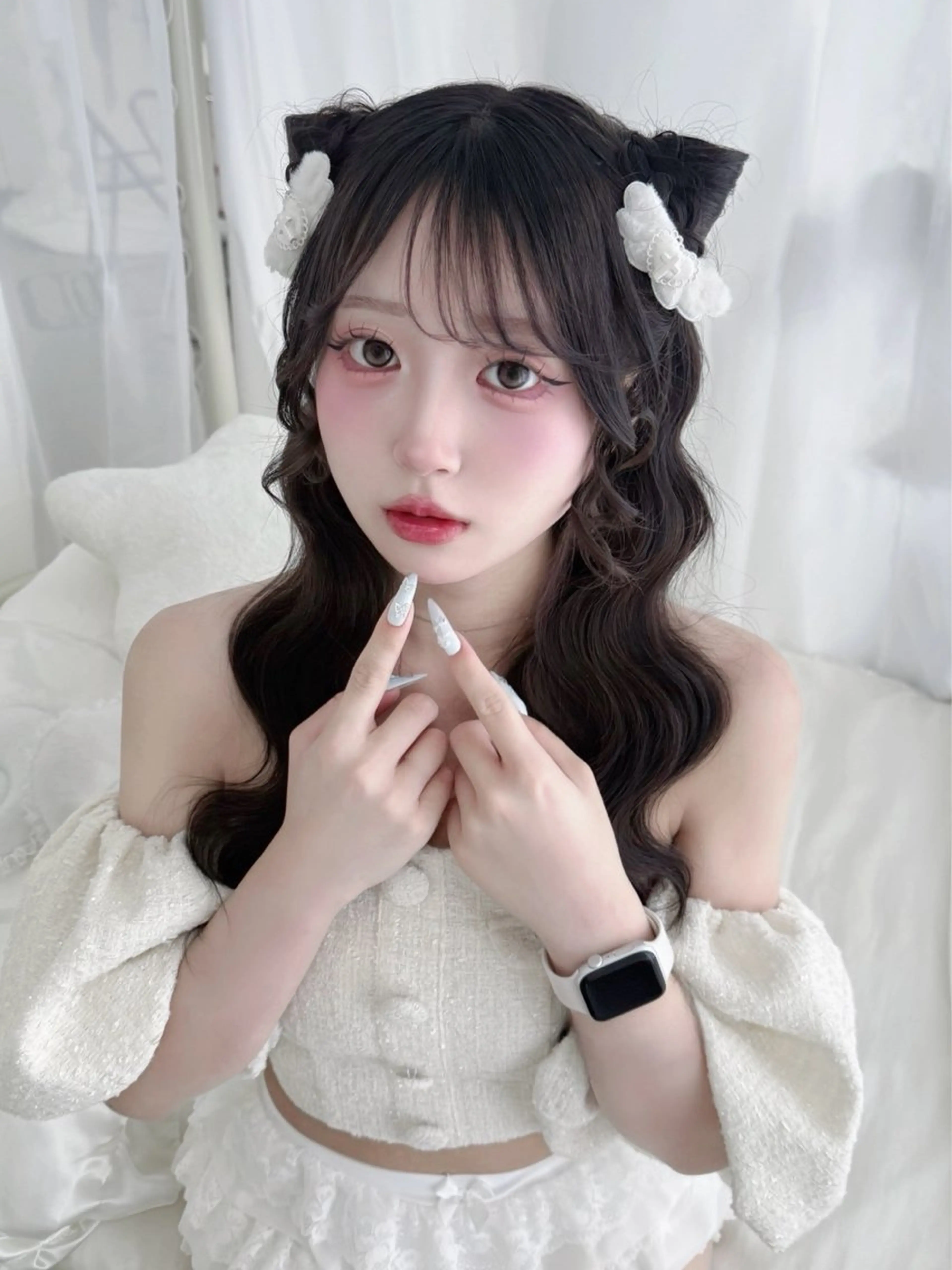 ヘアアレンジ ヘアセット セットサロンCURE 🩵あんみのヘアスタイル