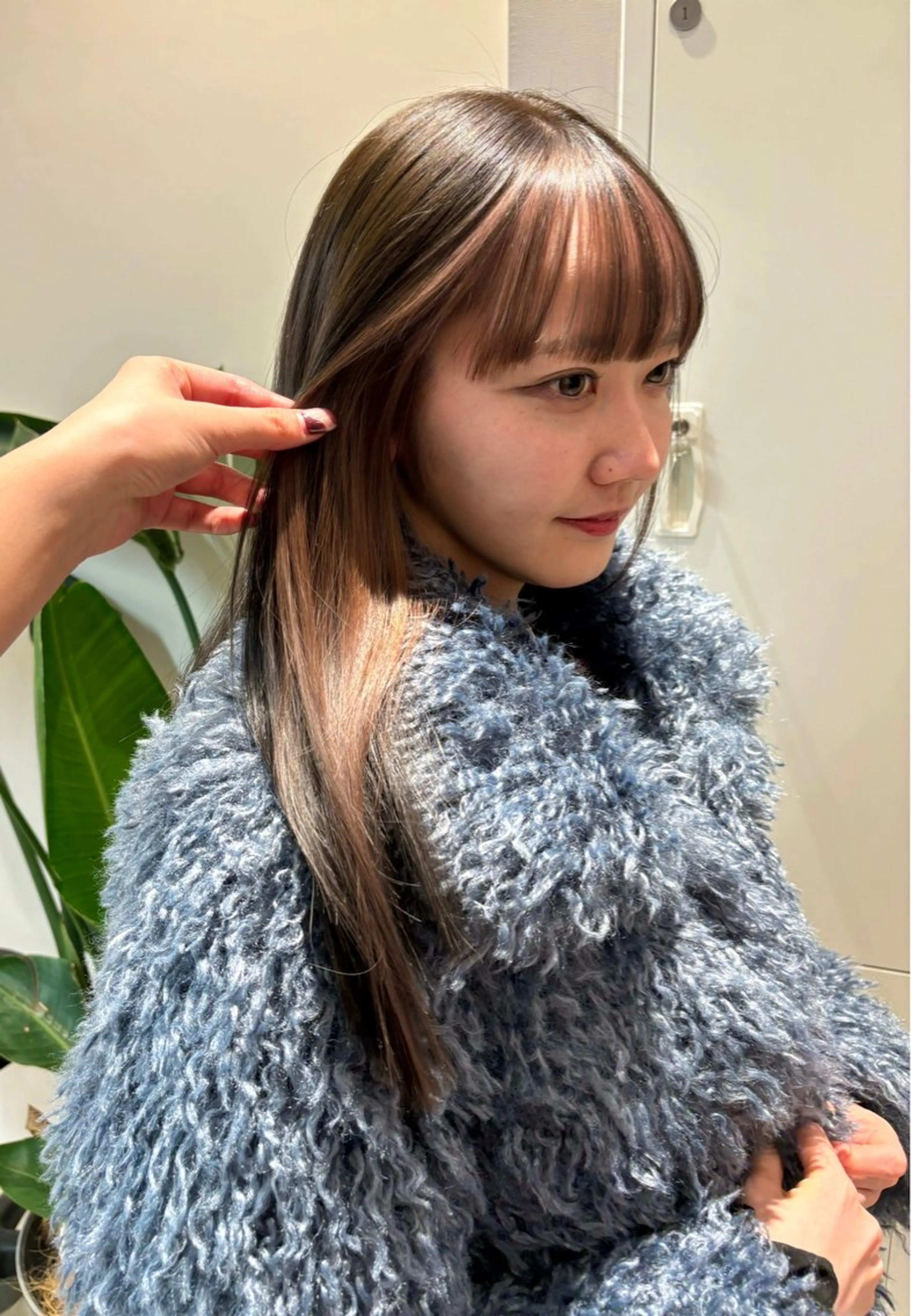 カラー ミストバング  フェイスフレーミング カット ヘアカラー トリートメント ボブ/透明感カラー/ 似合わせ🌿高田知那のヘアスタイル