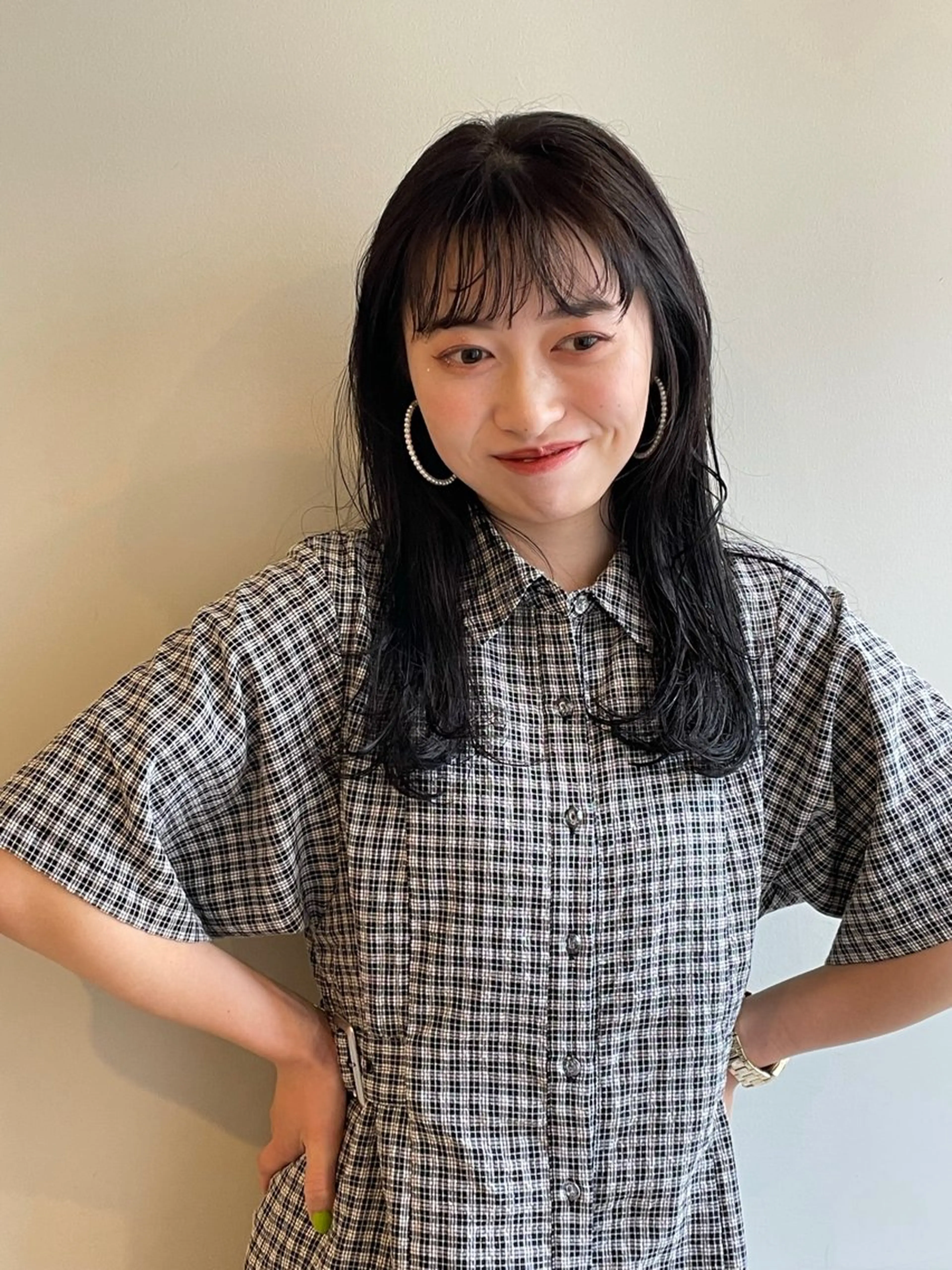 🌈 【‼️当日‼️限定】 🌈カット+プレミアムカラー💫+髪質改善オイルストレート+保湿トリートメントの写真