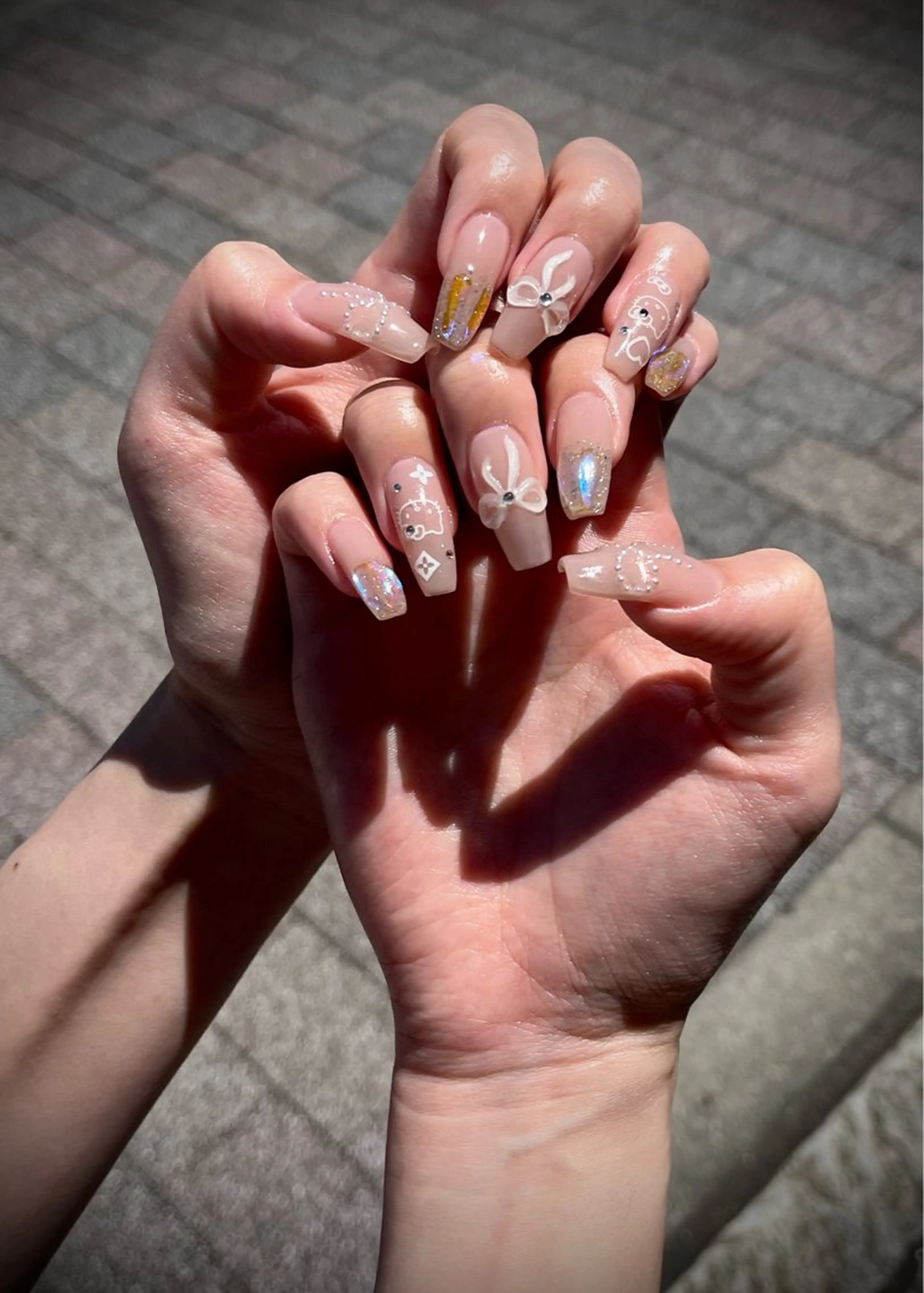 ネイル フットネイル キラキラネイル マグネットネイル ワンカラーネイル スカルプネイル nine.🦋 YUKOのネイルデザイン