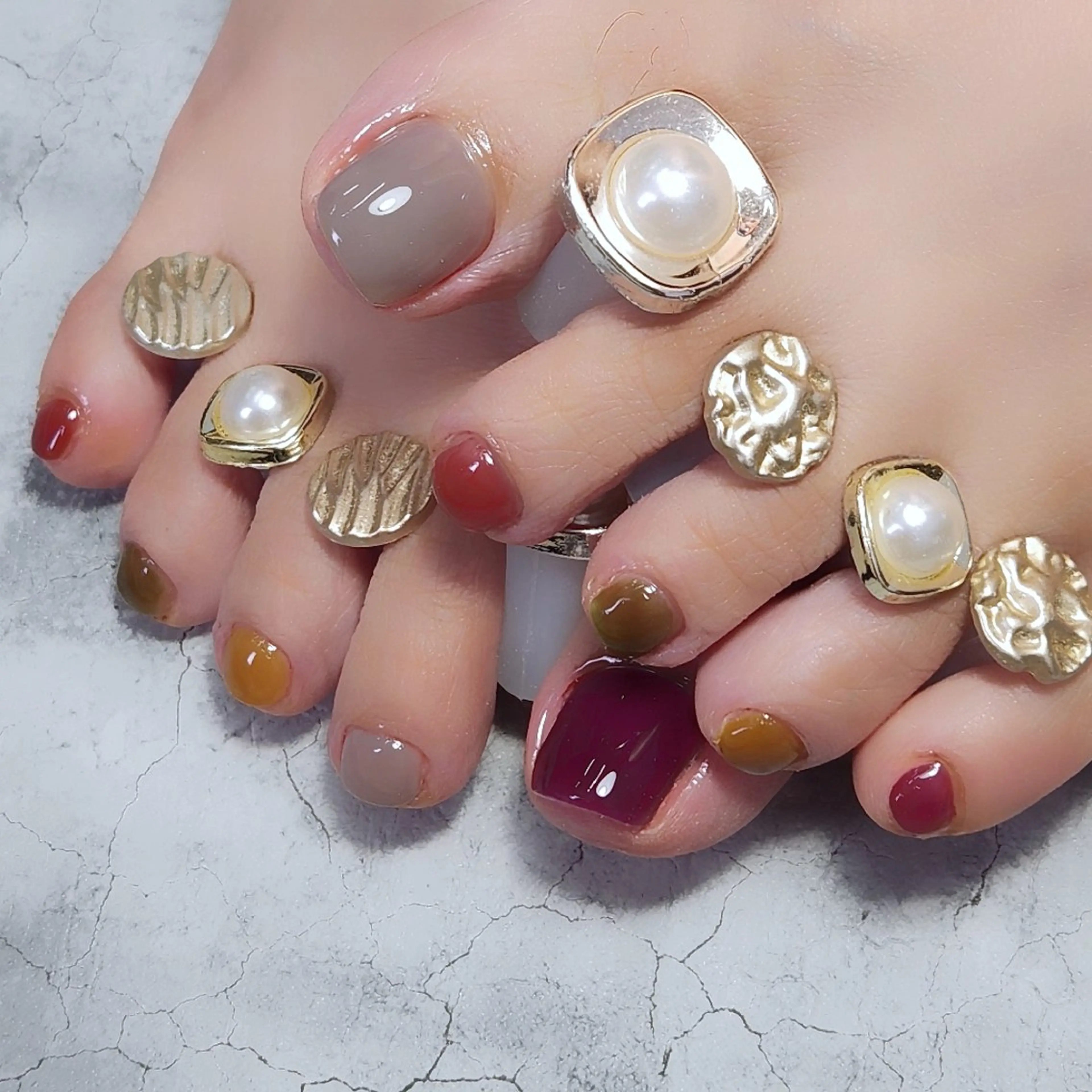 ネイル フットネイル フットネイル 個人サロン saltnailのネイルデザイン