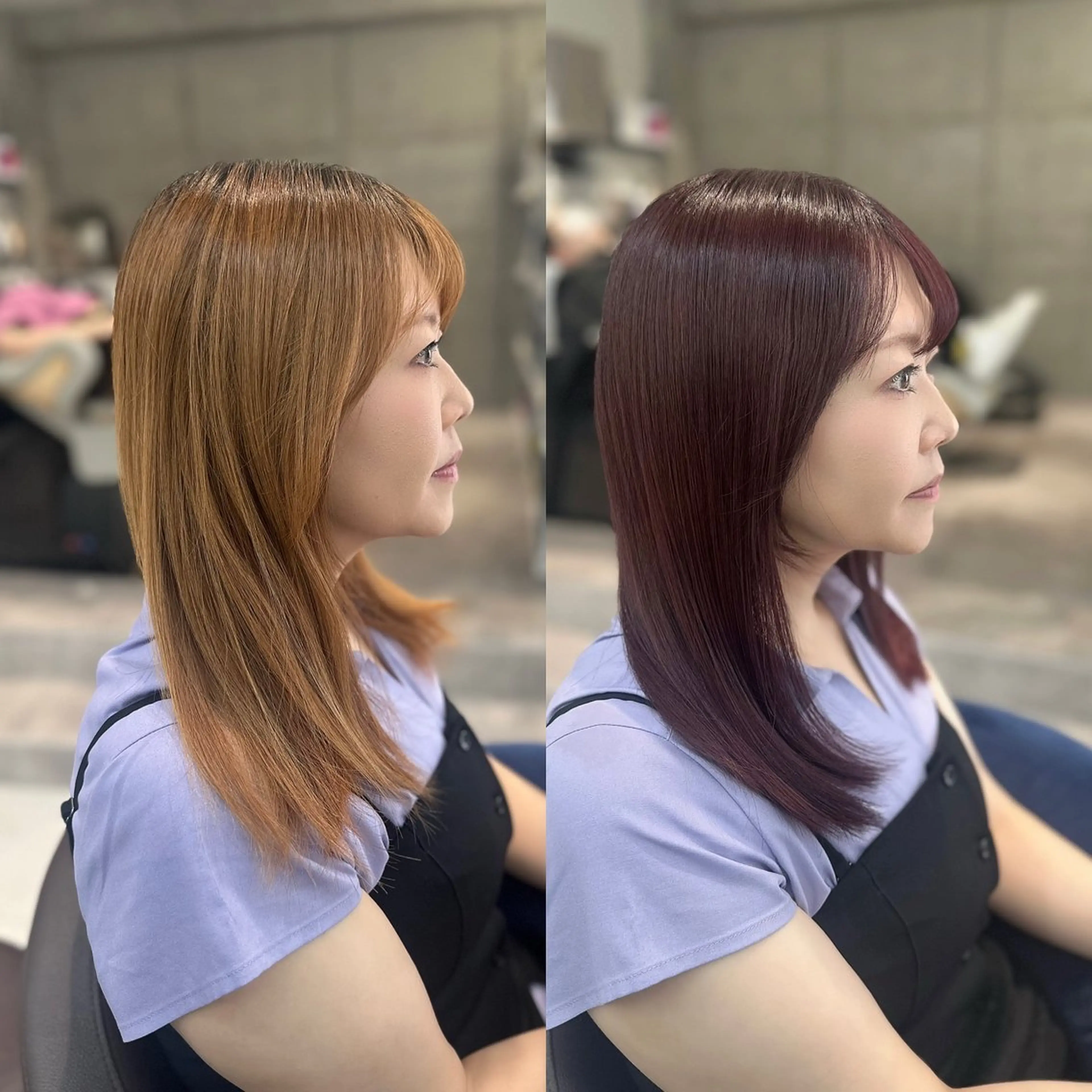 ロング 山崎結菜 🫧透明感カラーのヘアスタイル