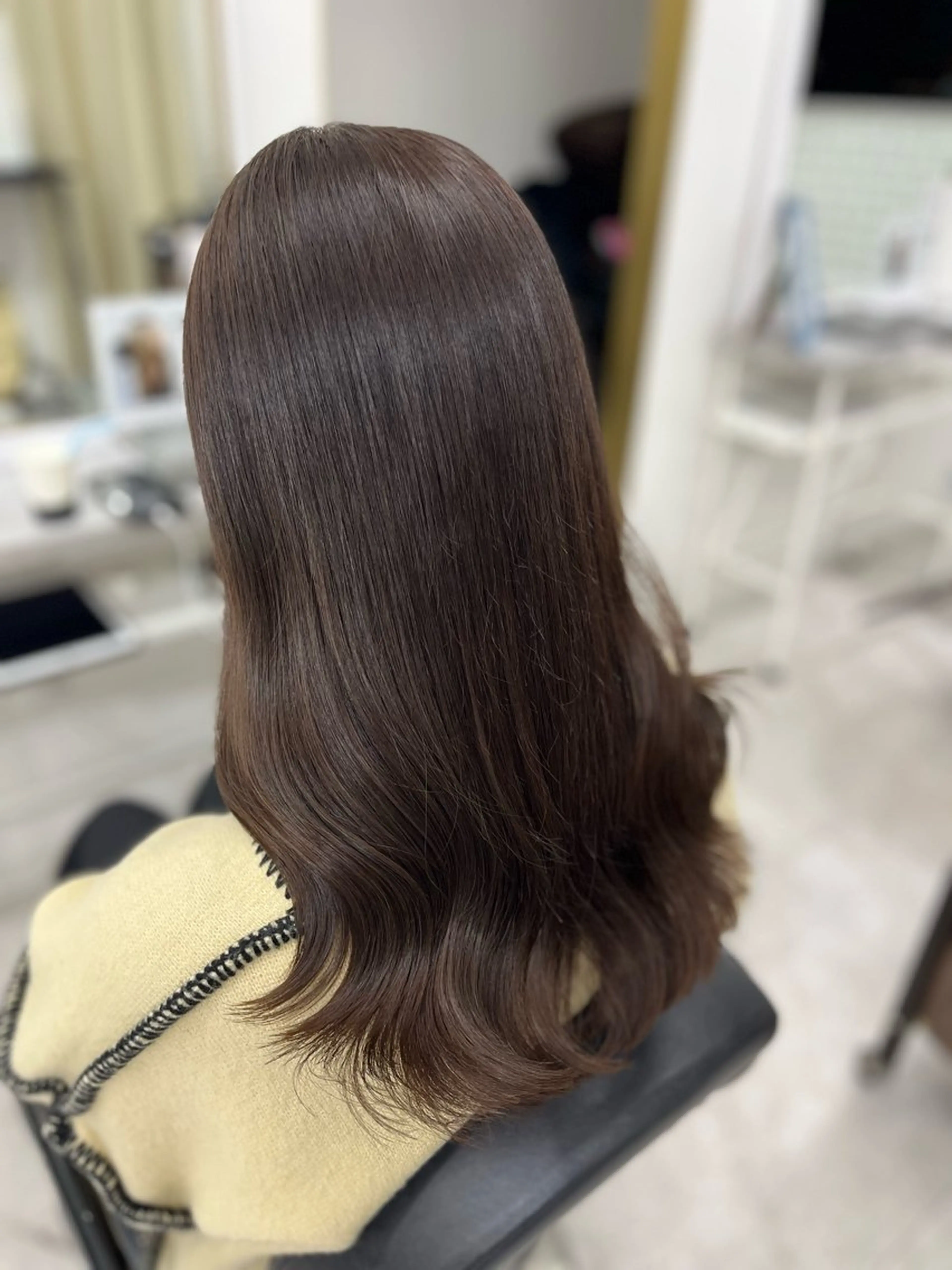 セミロング カラー ブラウンカラー カット ヘアカラー トリートメント 🫧ぷる艶カラー🫧 Yuubi🦩のヘアスタイル