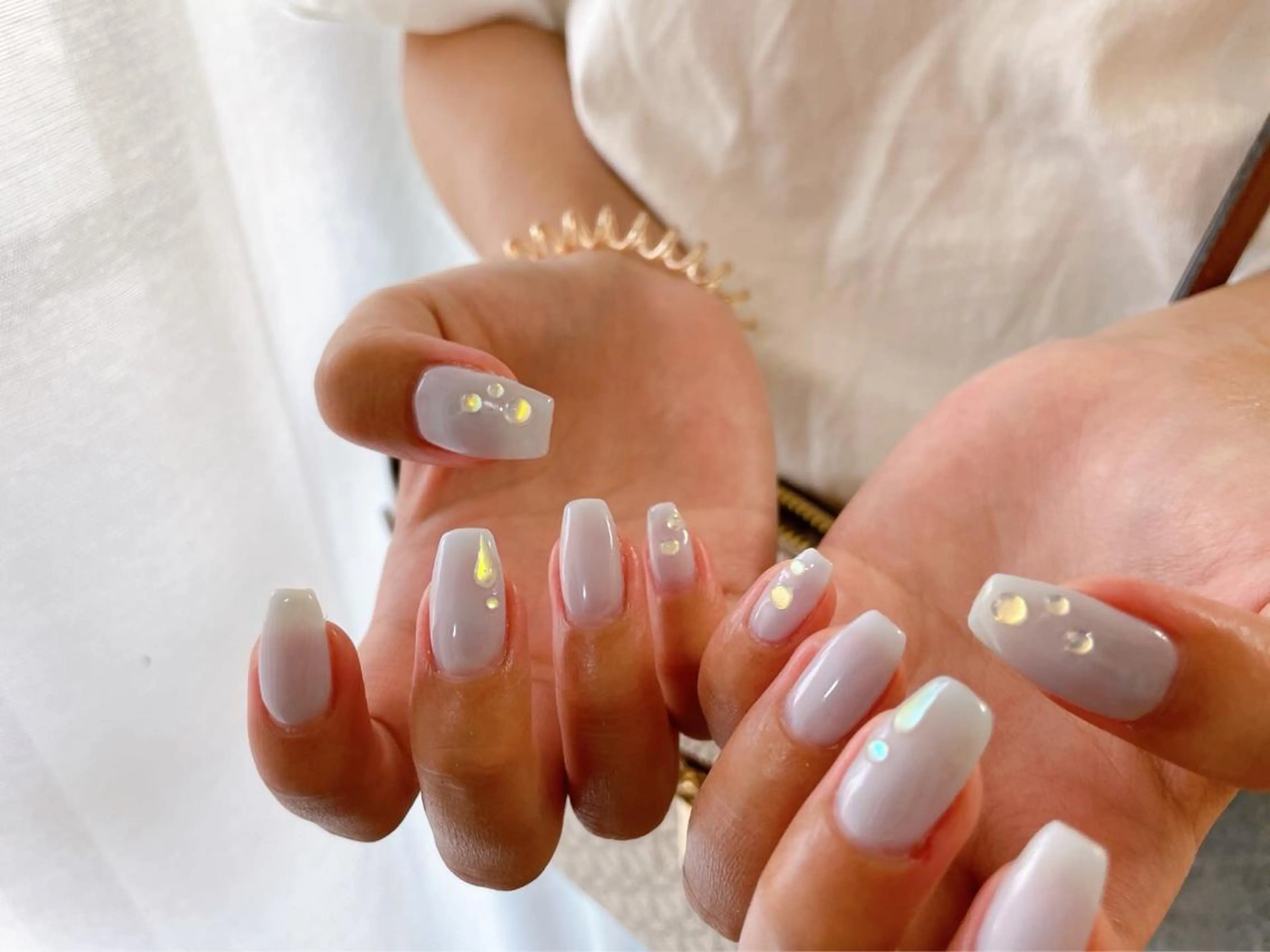 ネイル オーロラネイル フラワーネイル フットネイル フレンチネイル ジェルネイル Mogu nail 二子玉川のネイルデザイン