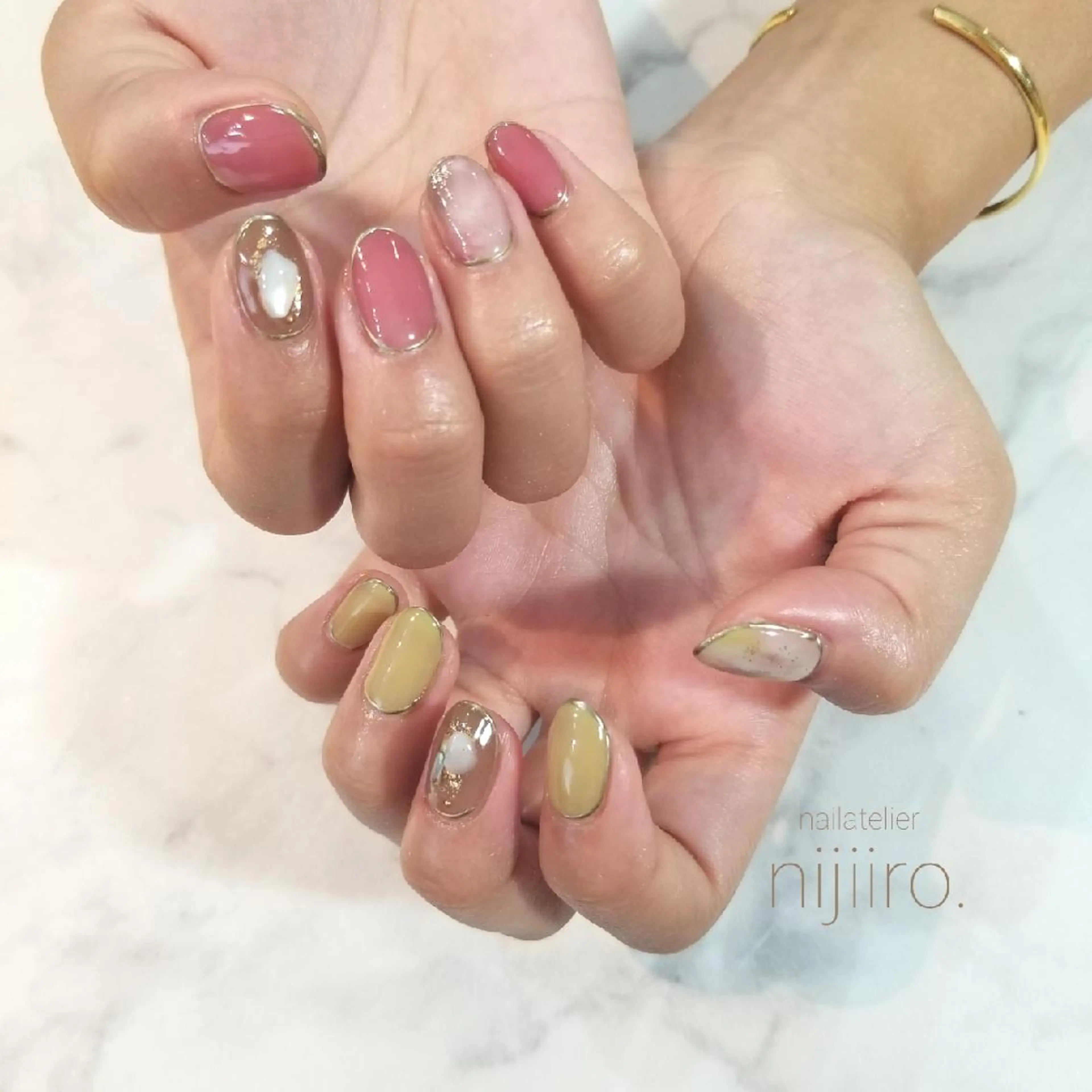 ネイル ハンドネイル nailatelier nijiiro.所属・nijiiro🌈 サトウのネイルデザイン