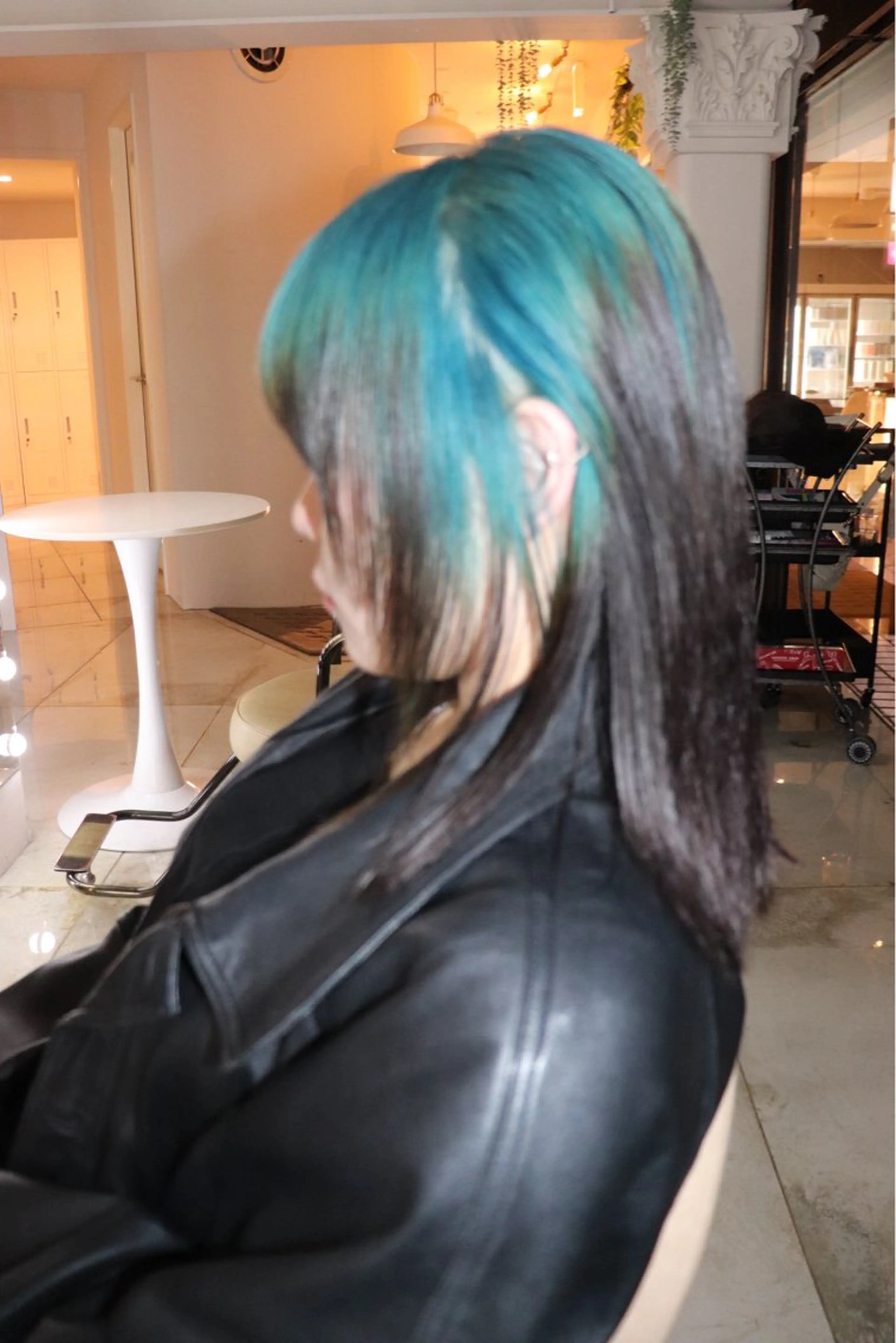 セミロング カラー ヘアアレンジ ヘアカラー @kyoniyy KYONIのヘアスタイル