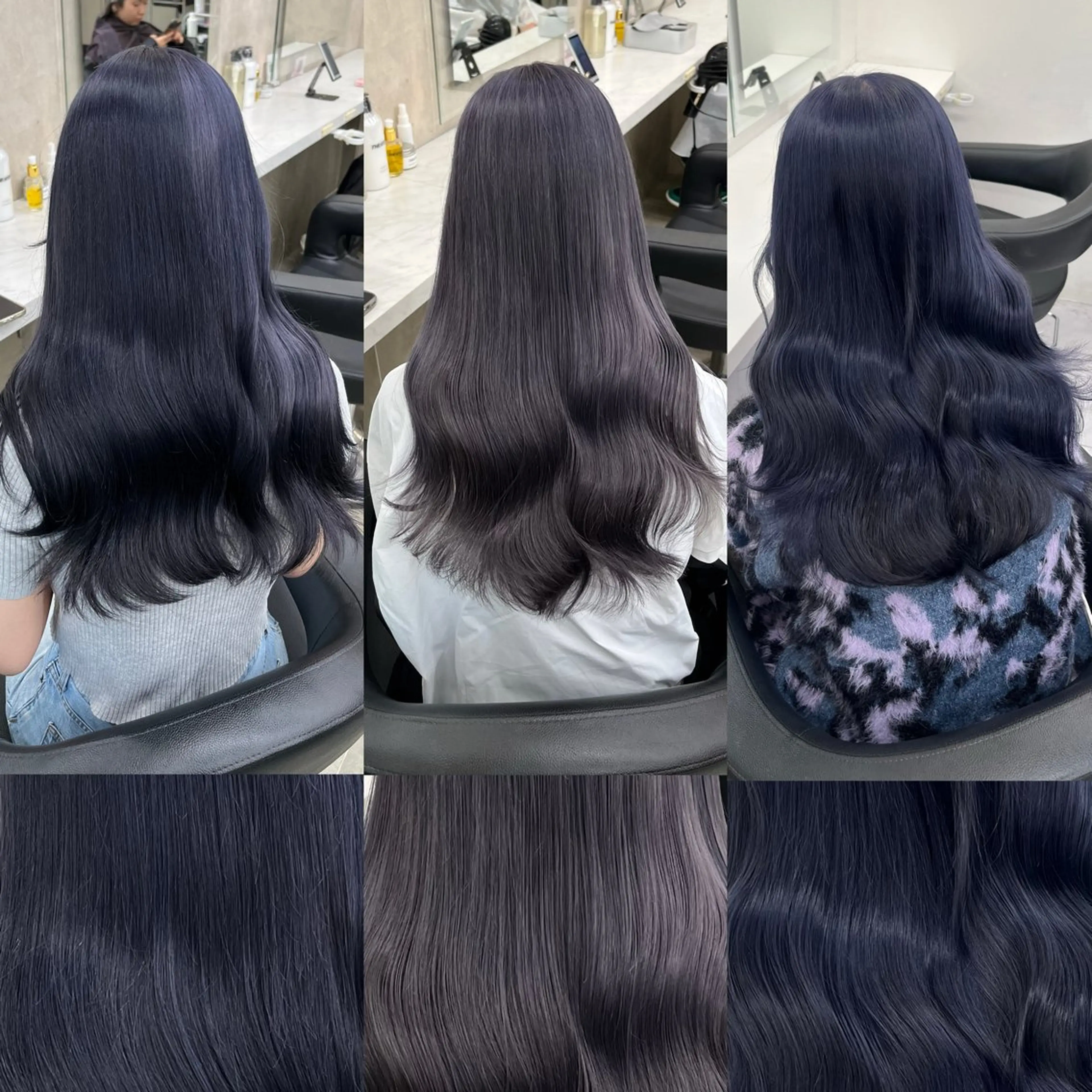 ロング ヘアカラー トリートメント ヘッドスパ ヘアセット 寒色＆ブリーチ特化 寒色MiOのヘアスタイル