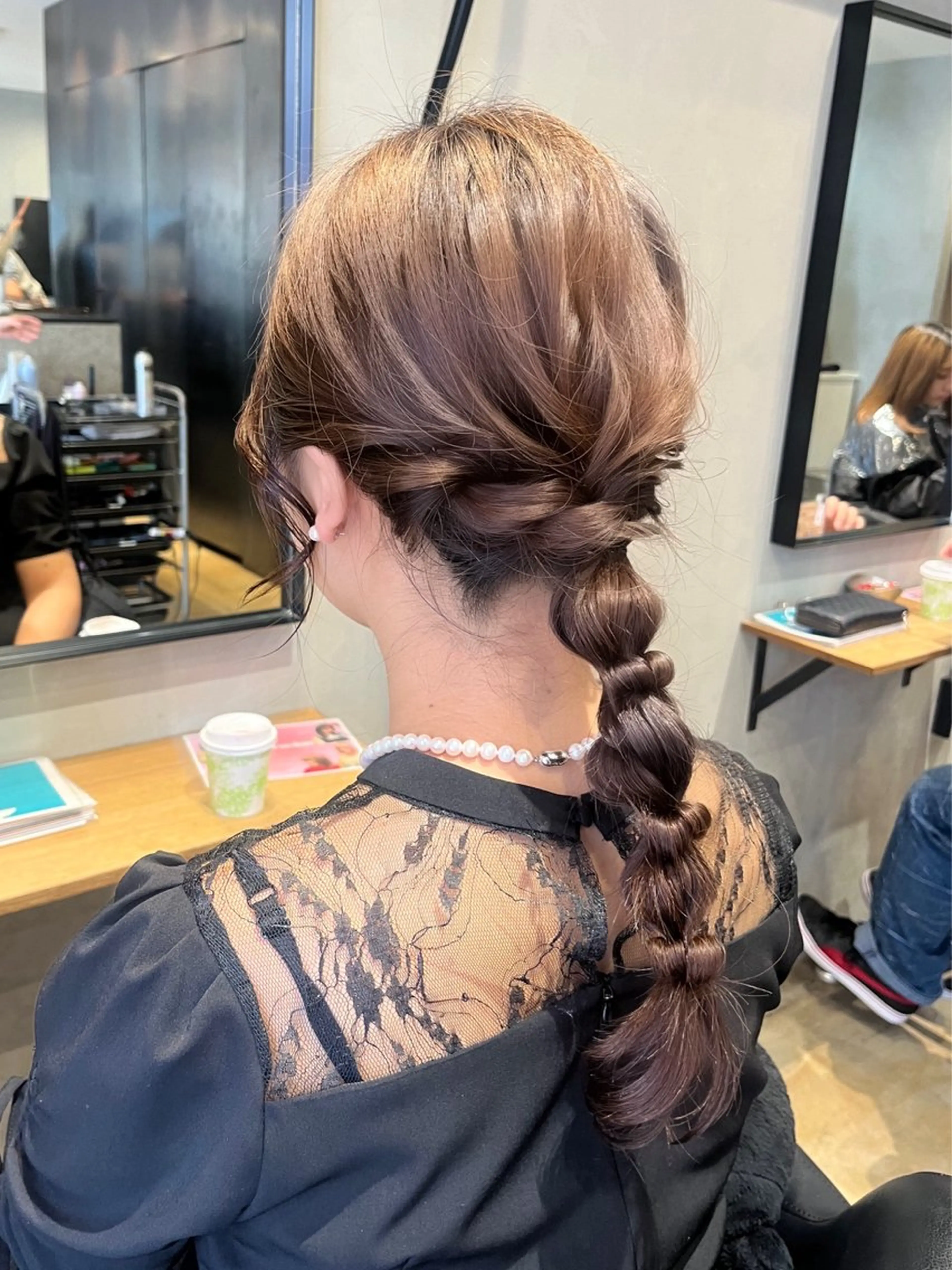 ロング ヘアアレンジ みわ/博多 ブリーチ/メンズヘアのヘアスタイル