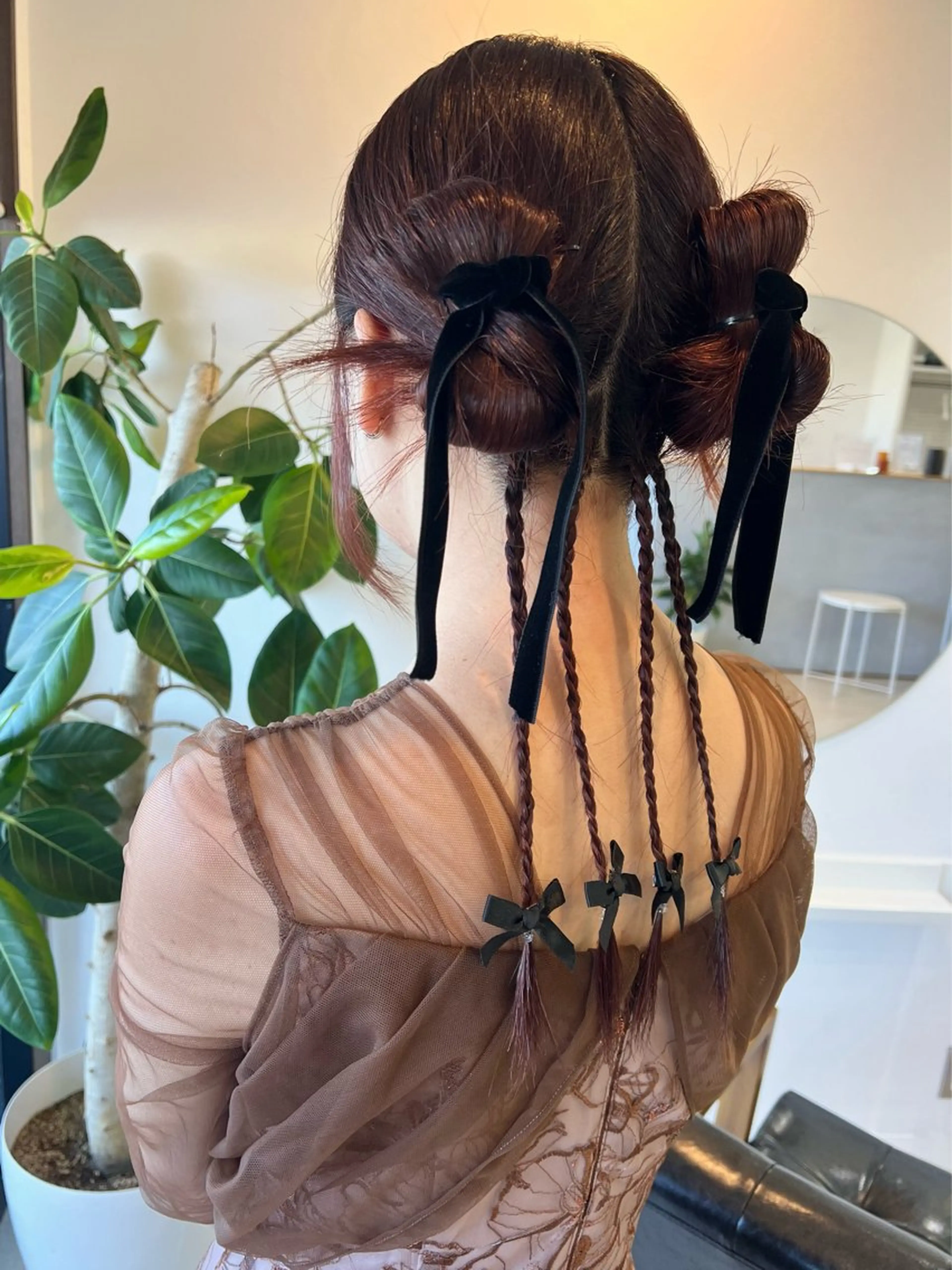 ヘアセット カドムラ モエのヘアスタイル