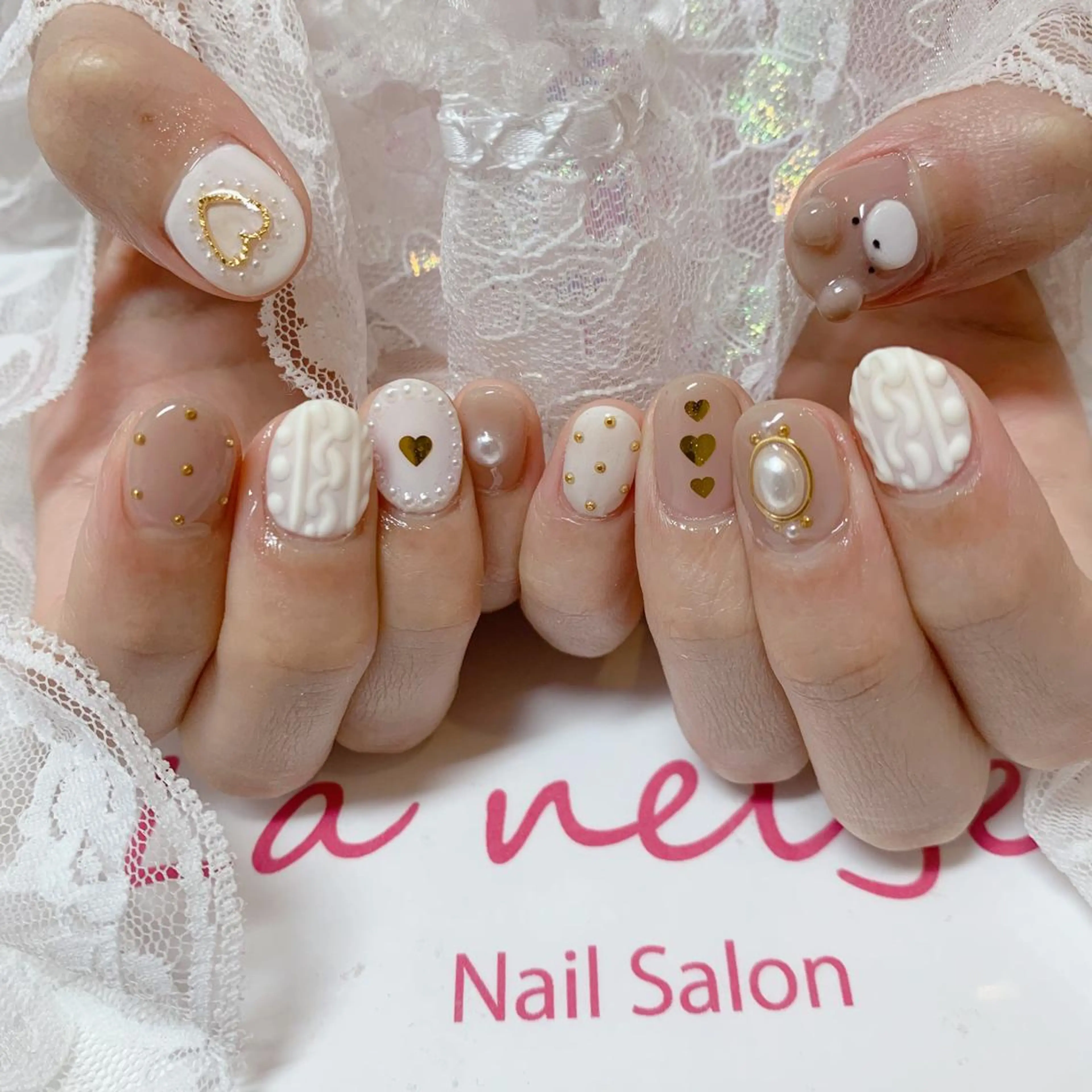 ネイル ハンドネイル La neige* yuki 🥯🍑のネイルデザイン