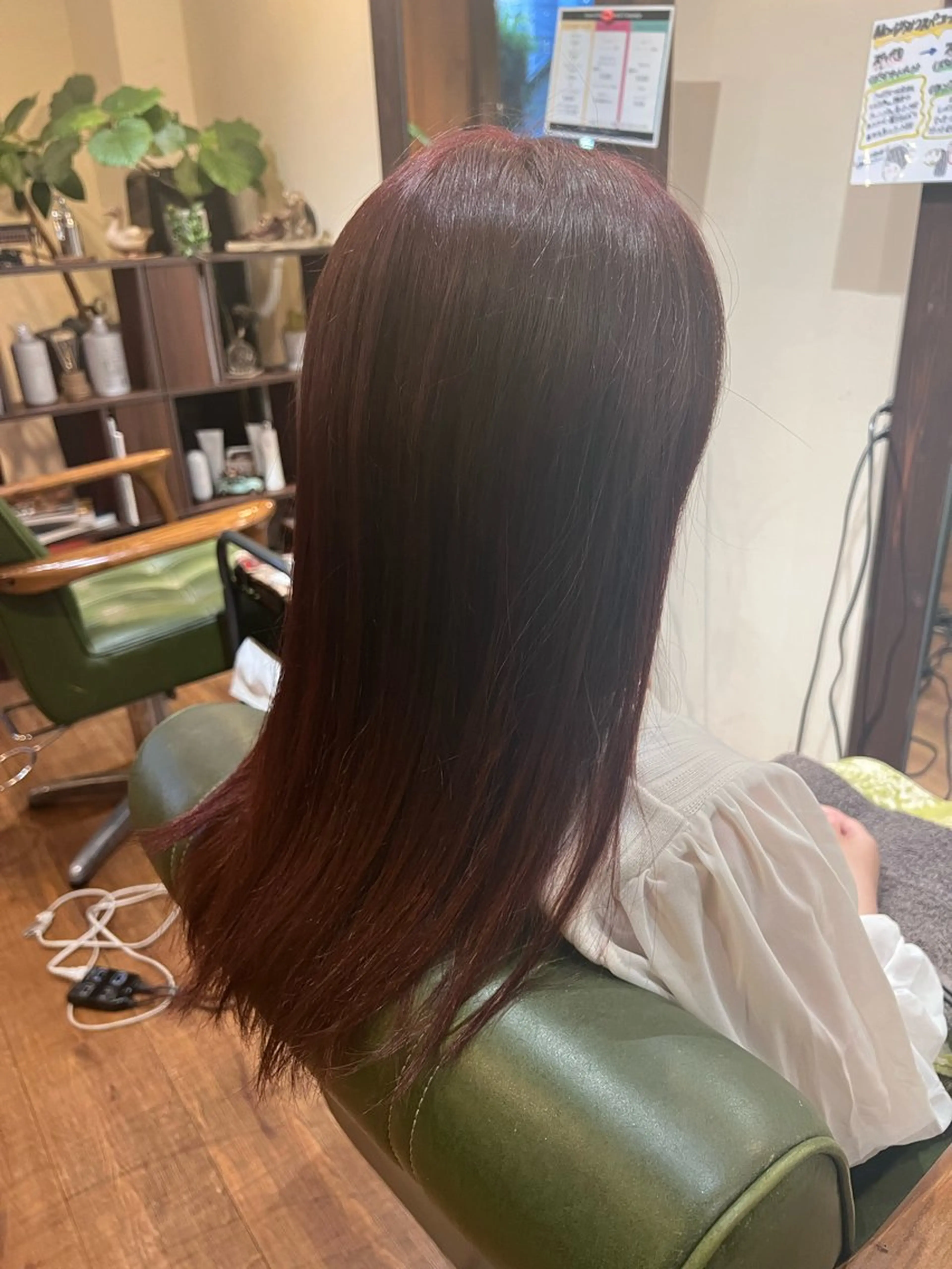 ロング カラー ブラウンカラー ピンクカラー ピンクブラウン Luster Friends所属・まゆ | 艶カラー | ストレートのヘアスタイル