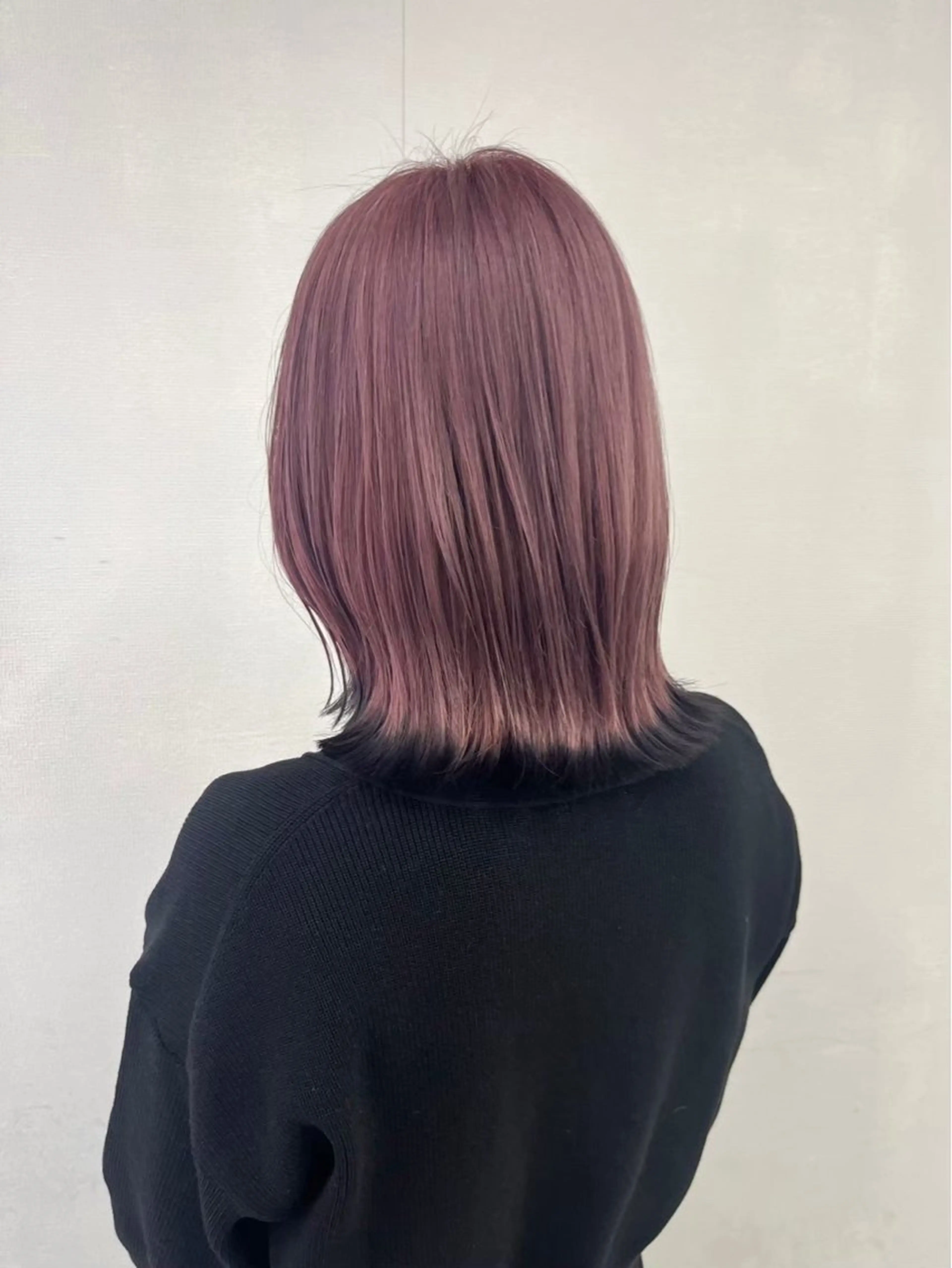 ミディアム カラー ハイトーン🎀 前髪こだわり💘愛美のヘアスタイル