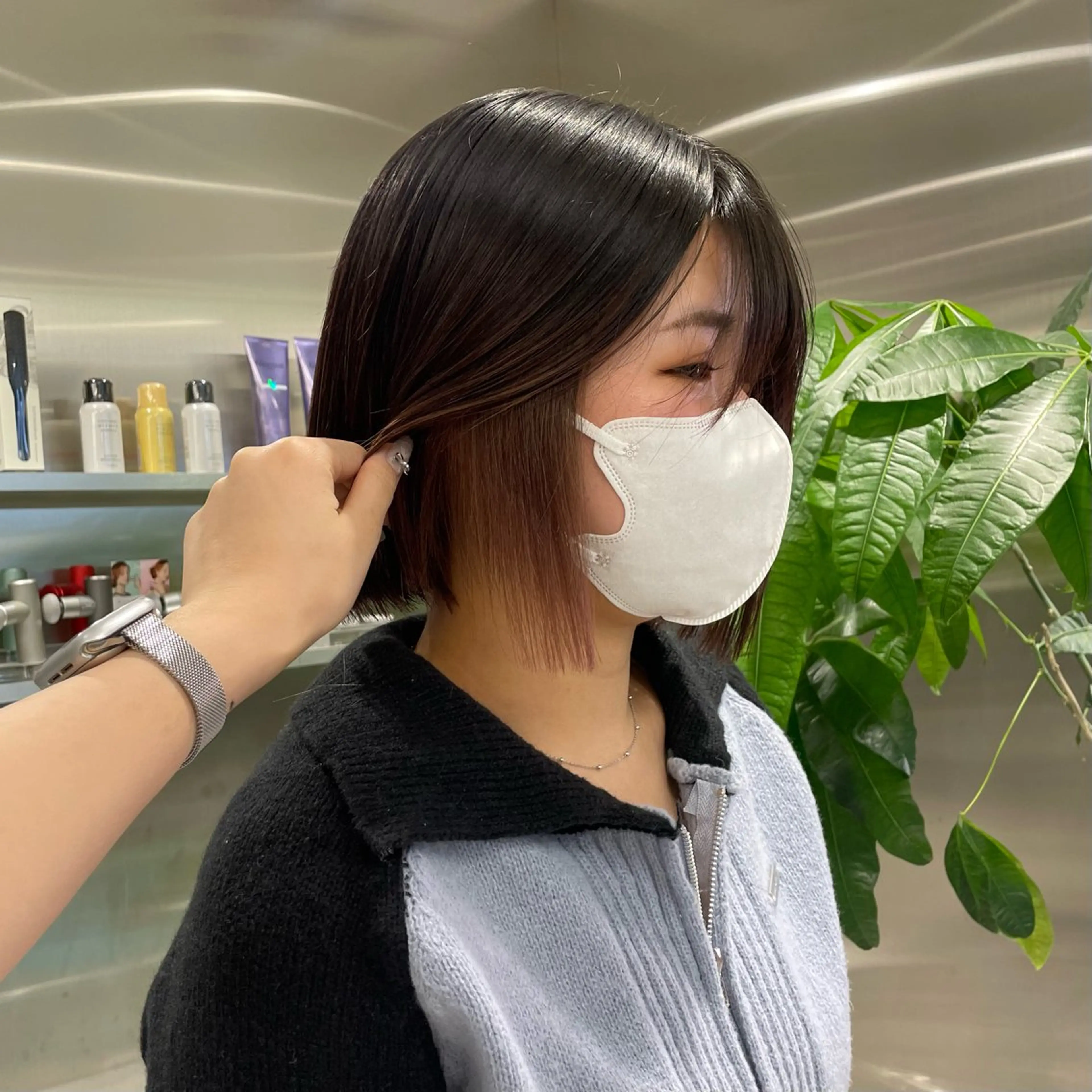 カラー クルミ/ 💕ワンホンネイルのネイルデザイン