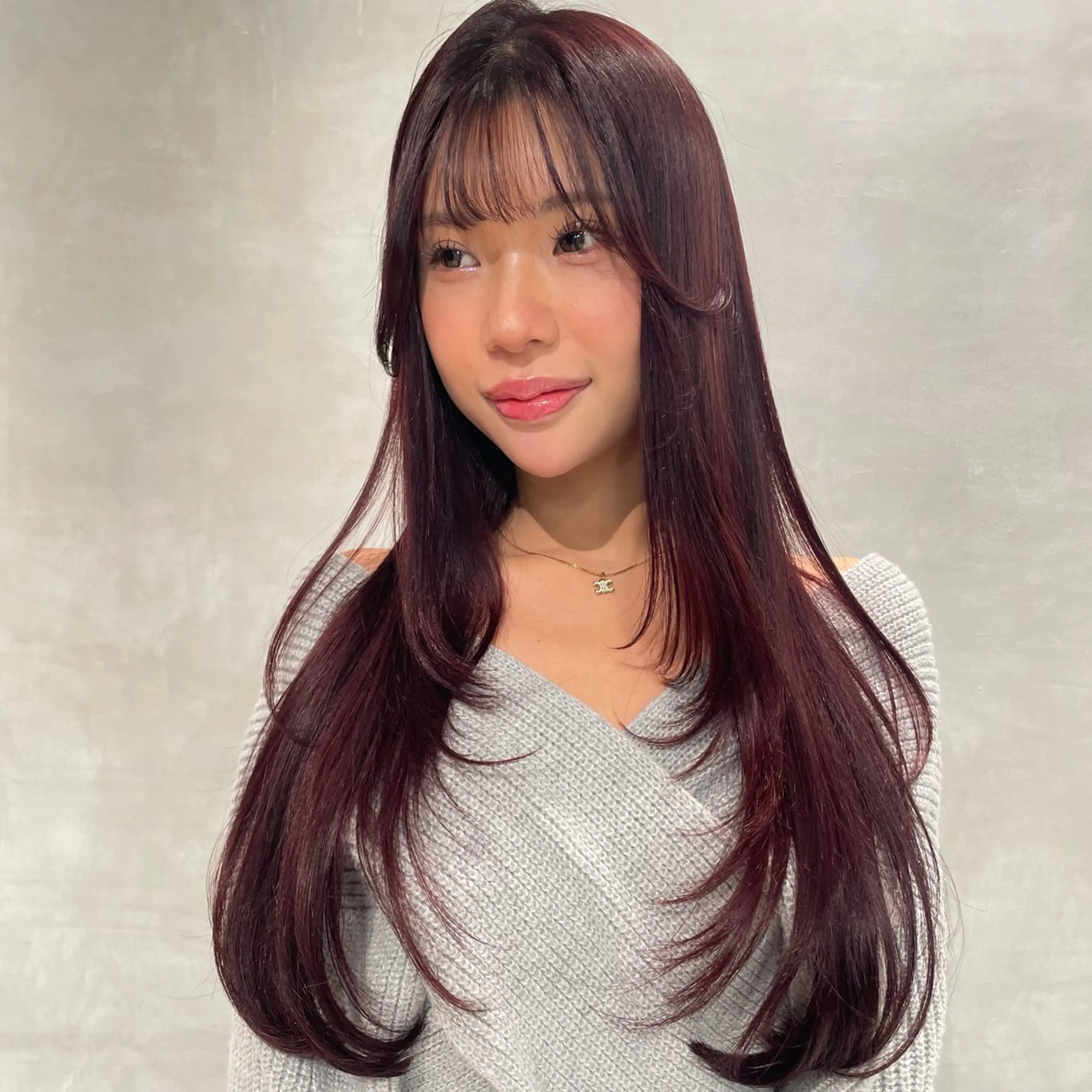 ロング カラー カット ヘアカラー トリートメント ヘッドスパ ヘアセット 暖色レイヤー 🥀REIRIのヘアスタイル