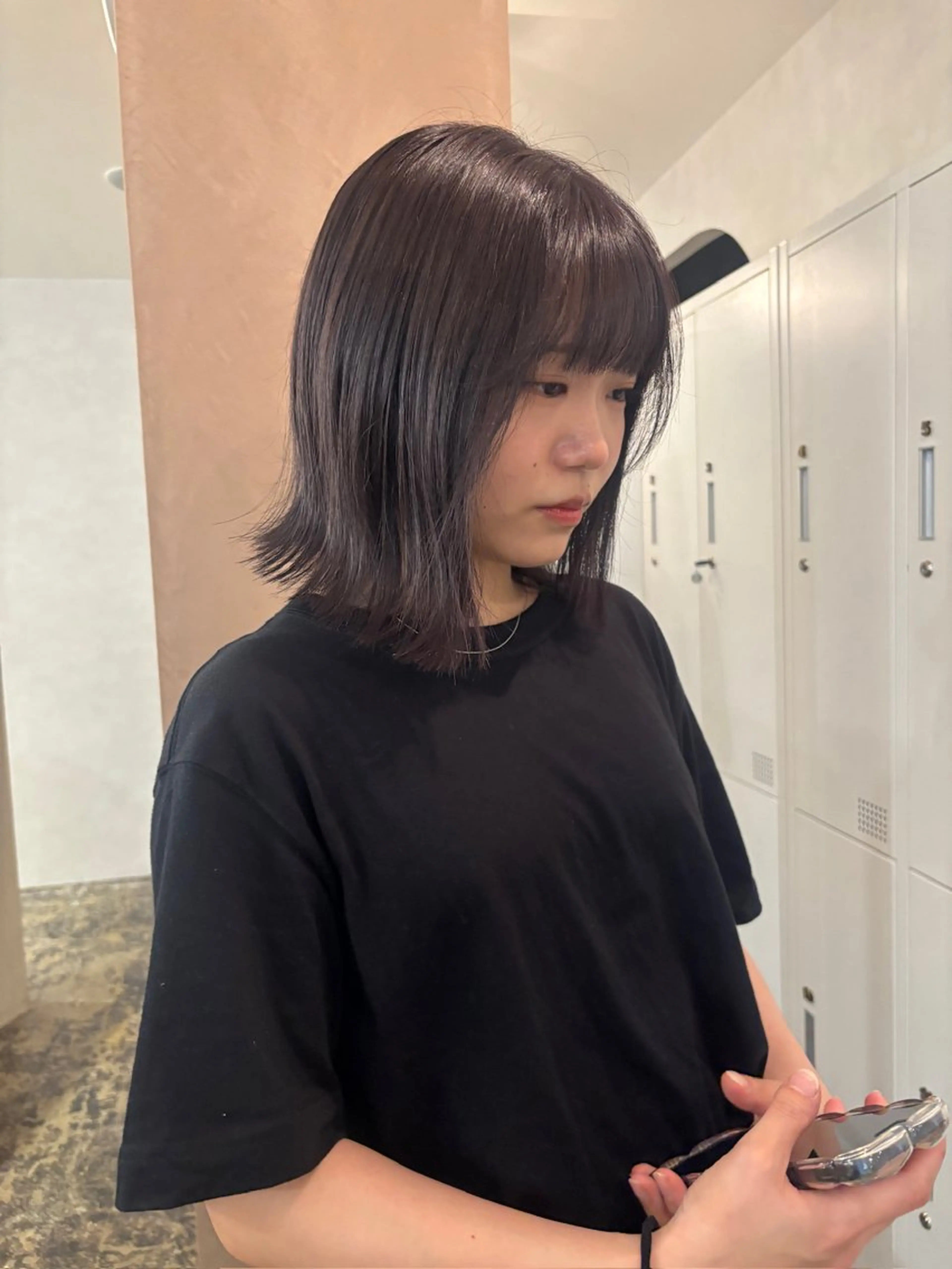 ミディアム カラー カット ヘアカラー トリートメント Chiho / 梅田 / ボブ/ パーマのヘアスタイル