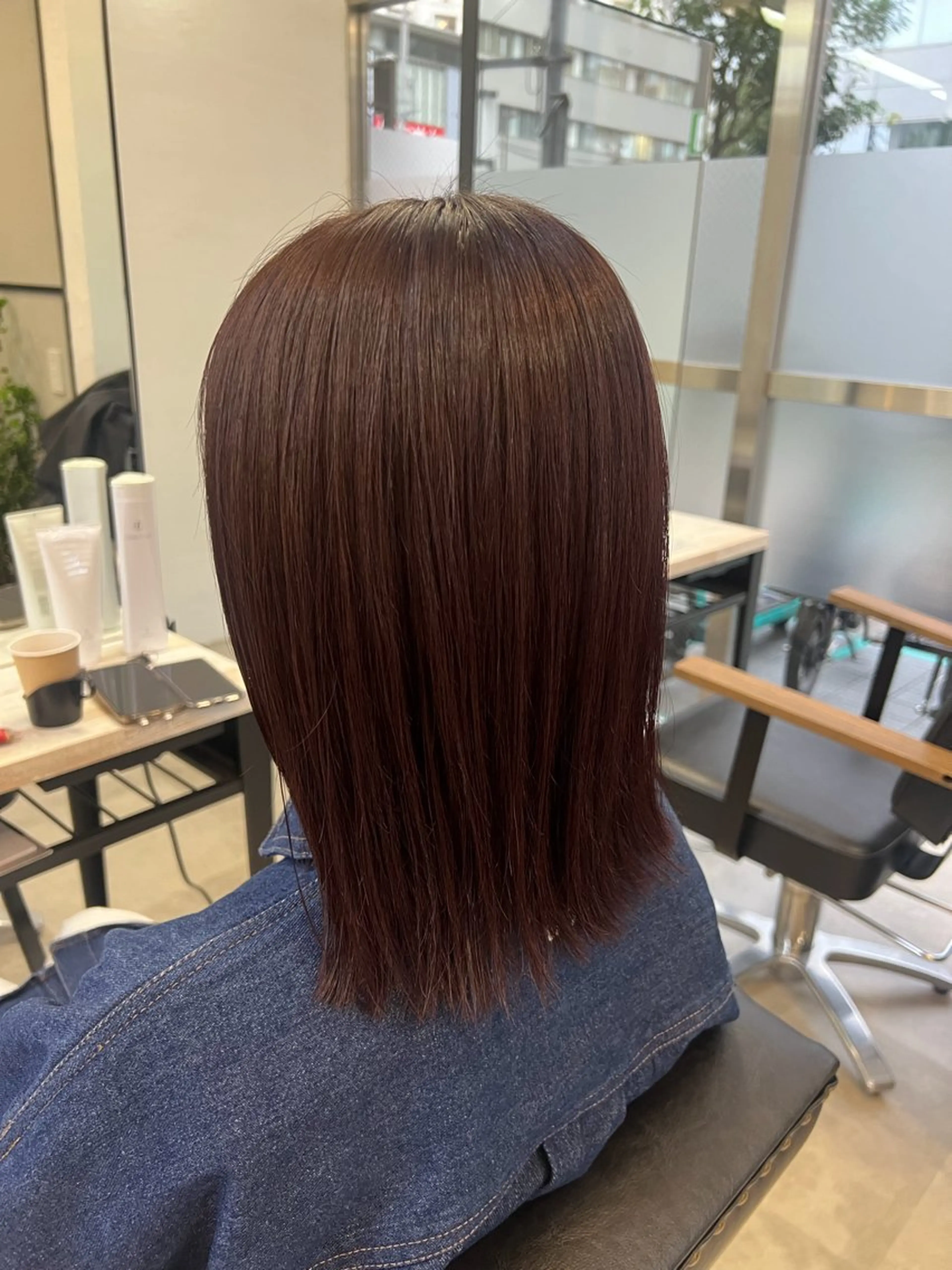 ミディアム カラー 🥀韓国ヘア🥀 宮津真菜のヘアスタイル