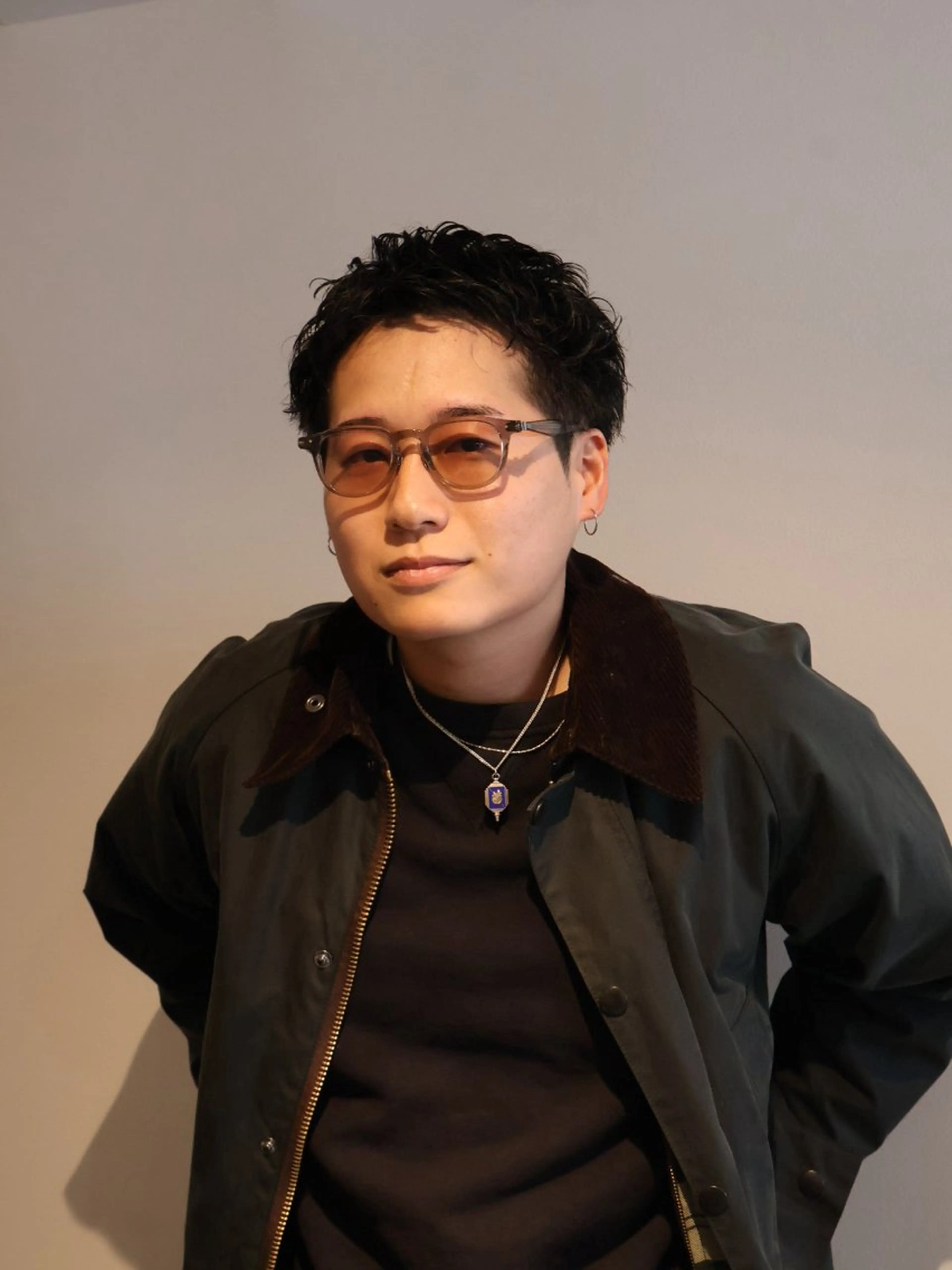 ショート パーマ ショートヘア メンズパーマ梅田 ・川副史晶のヘアスタイル