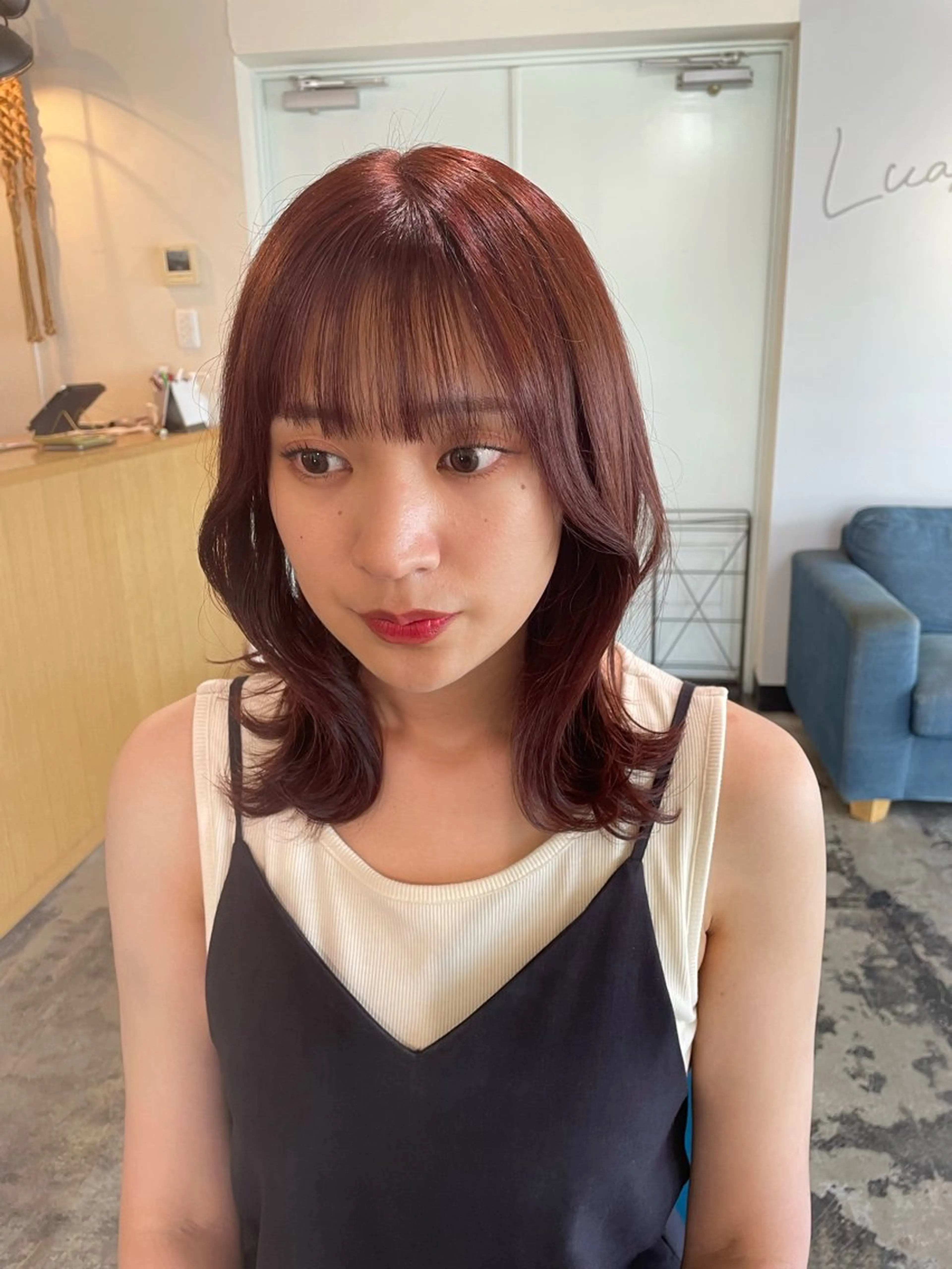 カラー La fith hair ray 札幌店所属・顔まわり/W カラー/リョウのヘアスタイル